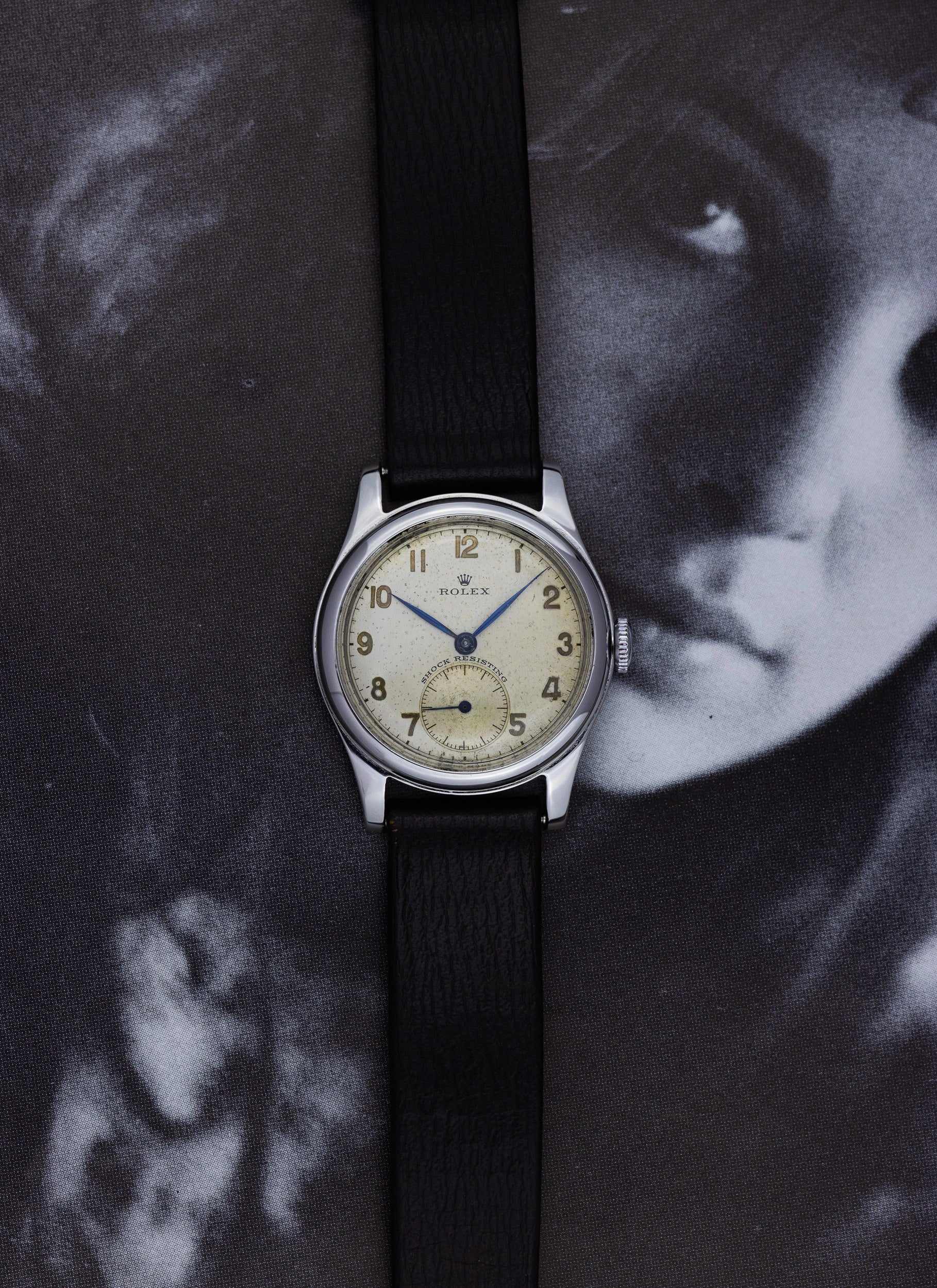 1940s Rolex Shock Resisting 3835 Serviced