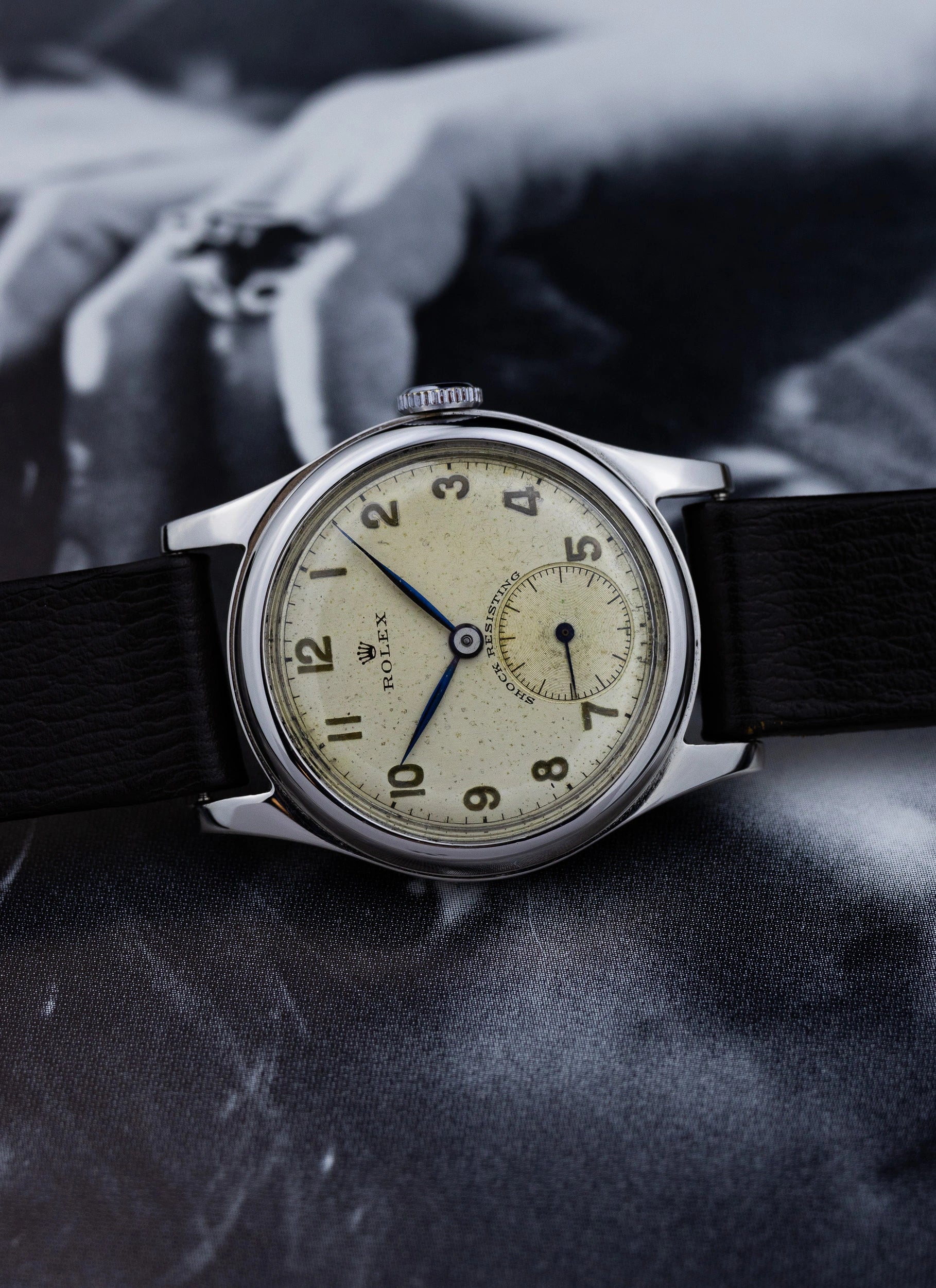 1940s Rolex Shock Resisting 3835 Serviced