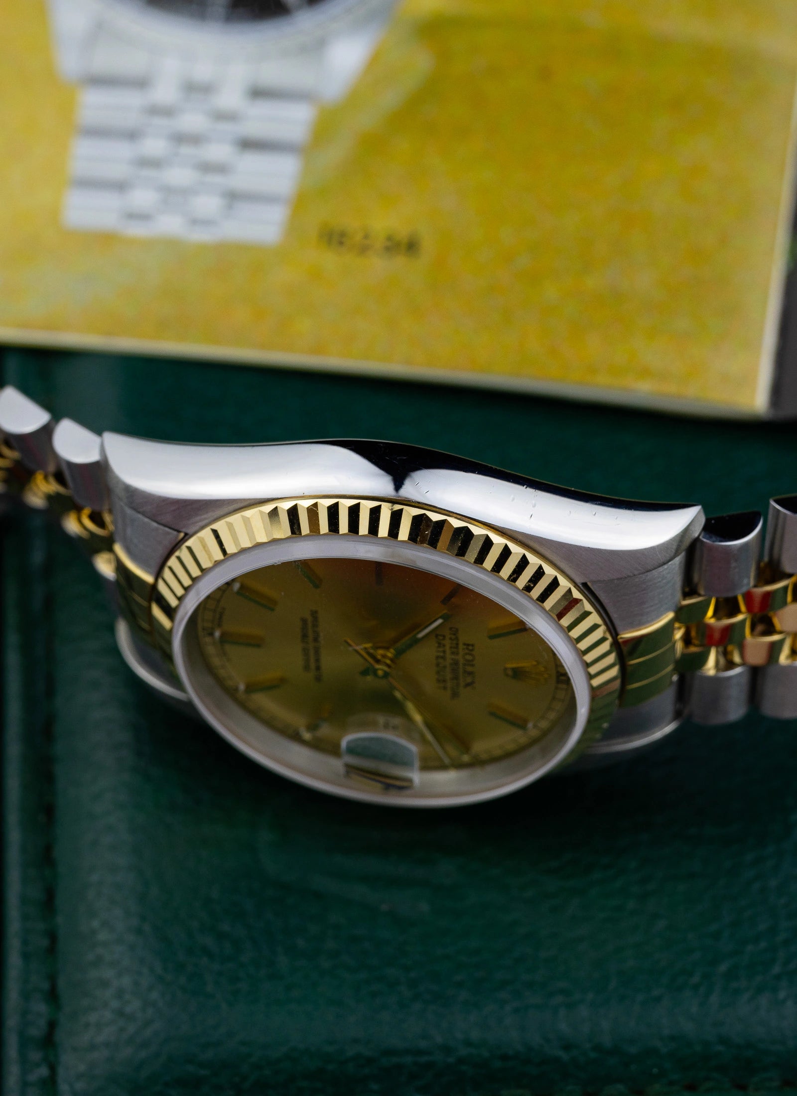 1996 Rolex Datejust Champagne Dial 16233 Full Set