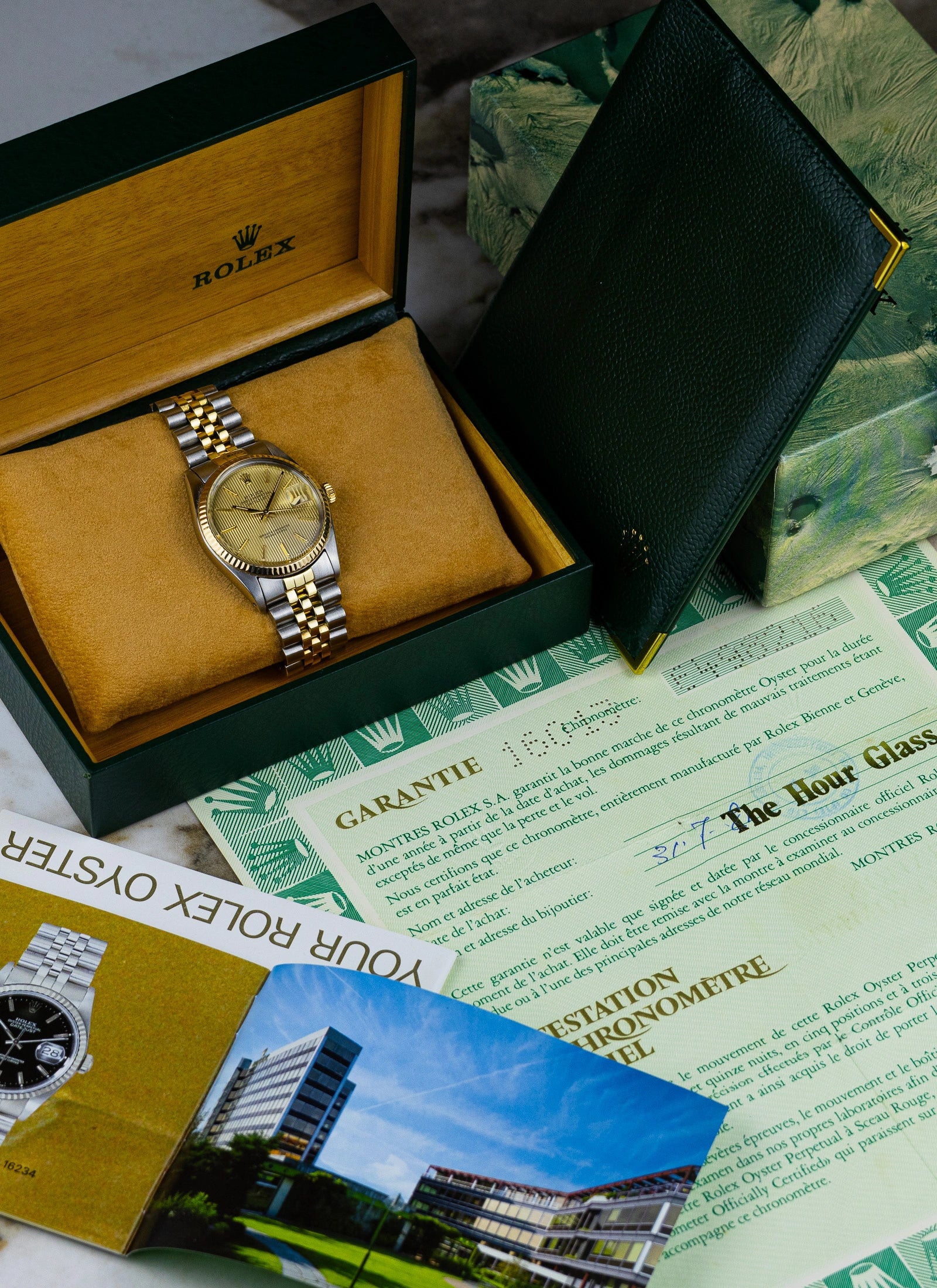 1980 Rolex Datejust Tapestry Dial 16013 Full Set