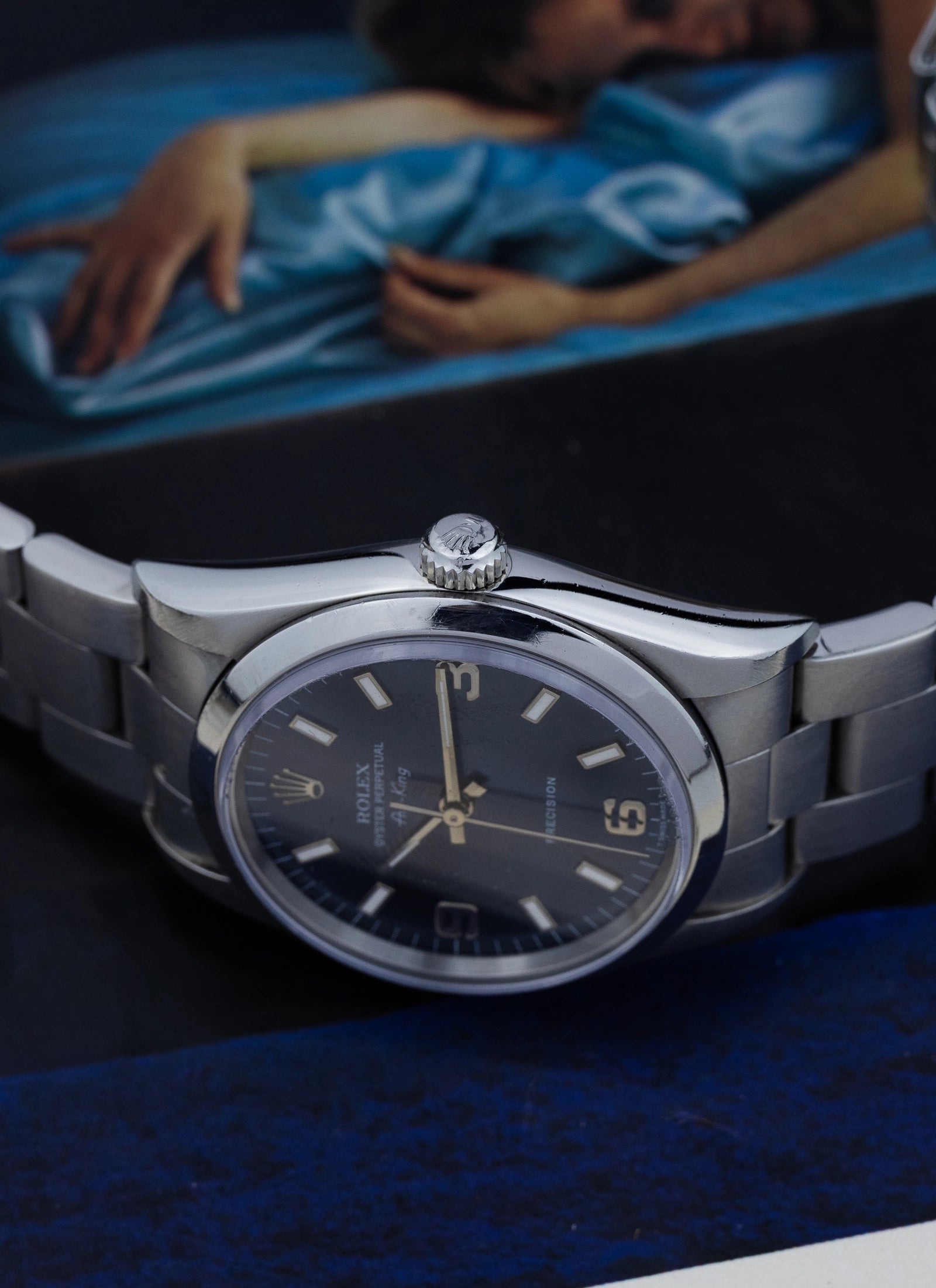1996 Rolex Oyster Perpetual Air-King Blue Dial 14000 Box