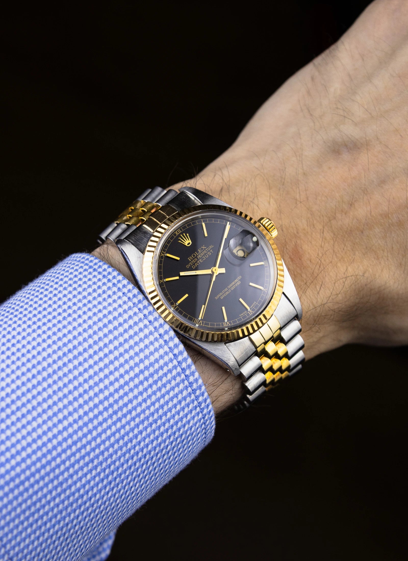 1977 Rolex Datejust 16013 Black Dial