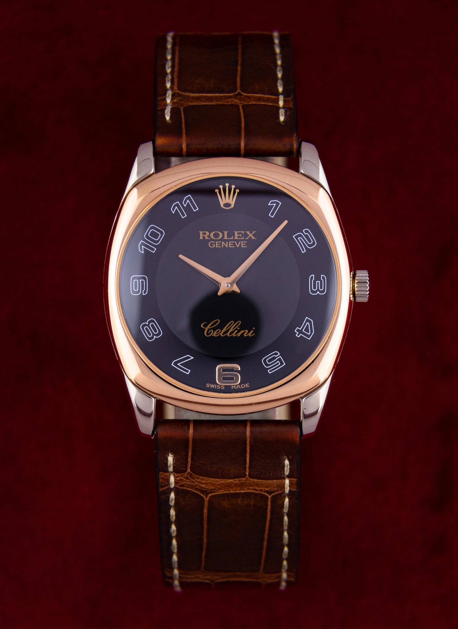 1999 18K white/rose Rolex Cellini 4233