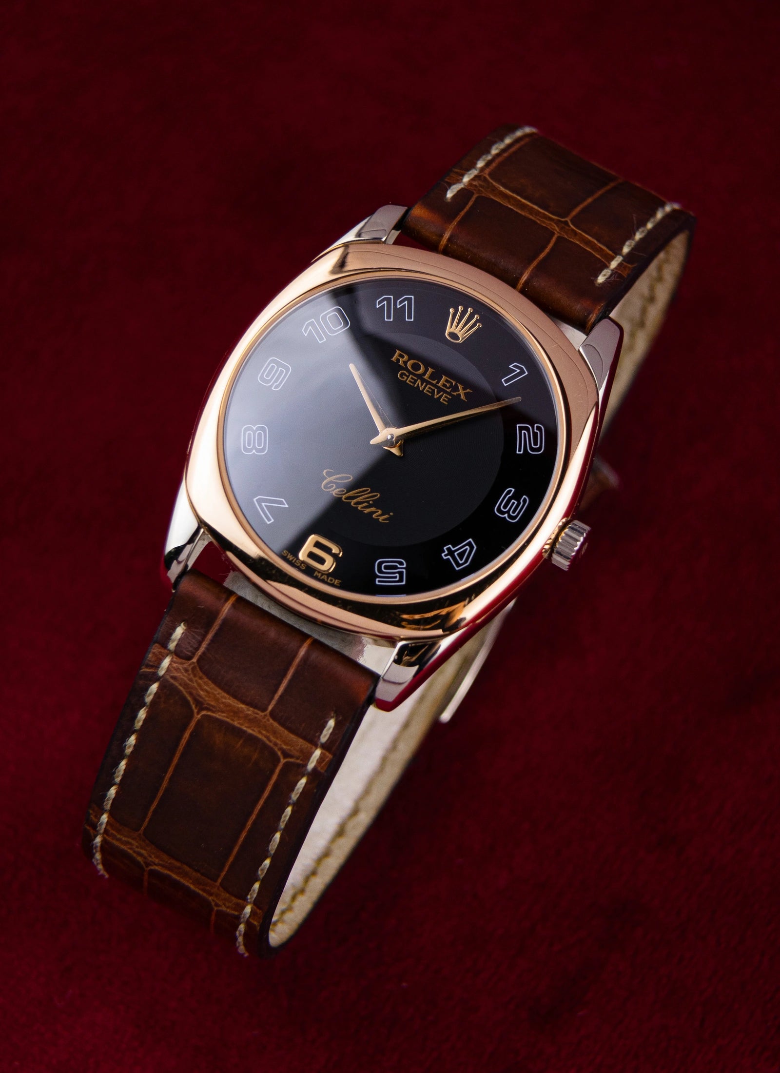 1999 18K white/rose Rolex Cellini 4233