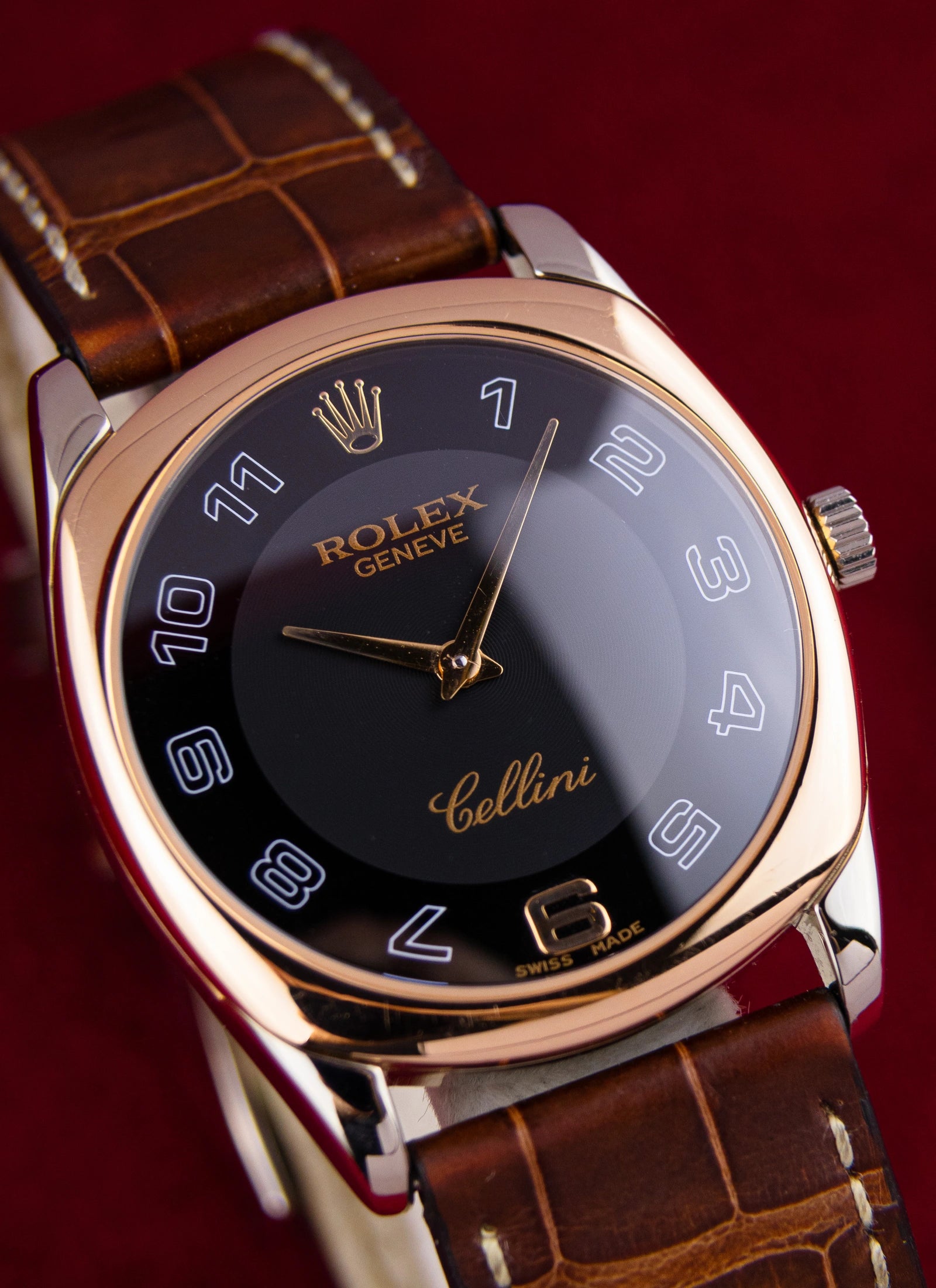 1999 18K white/rose Rolex Cellini 4233