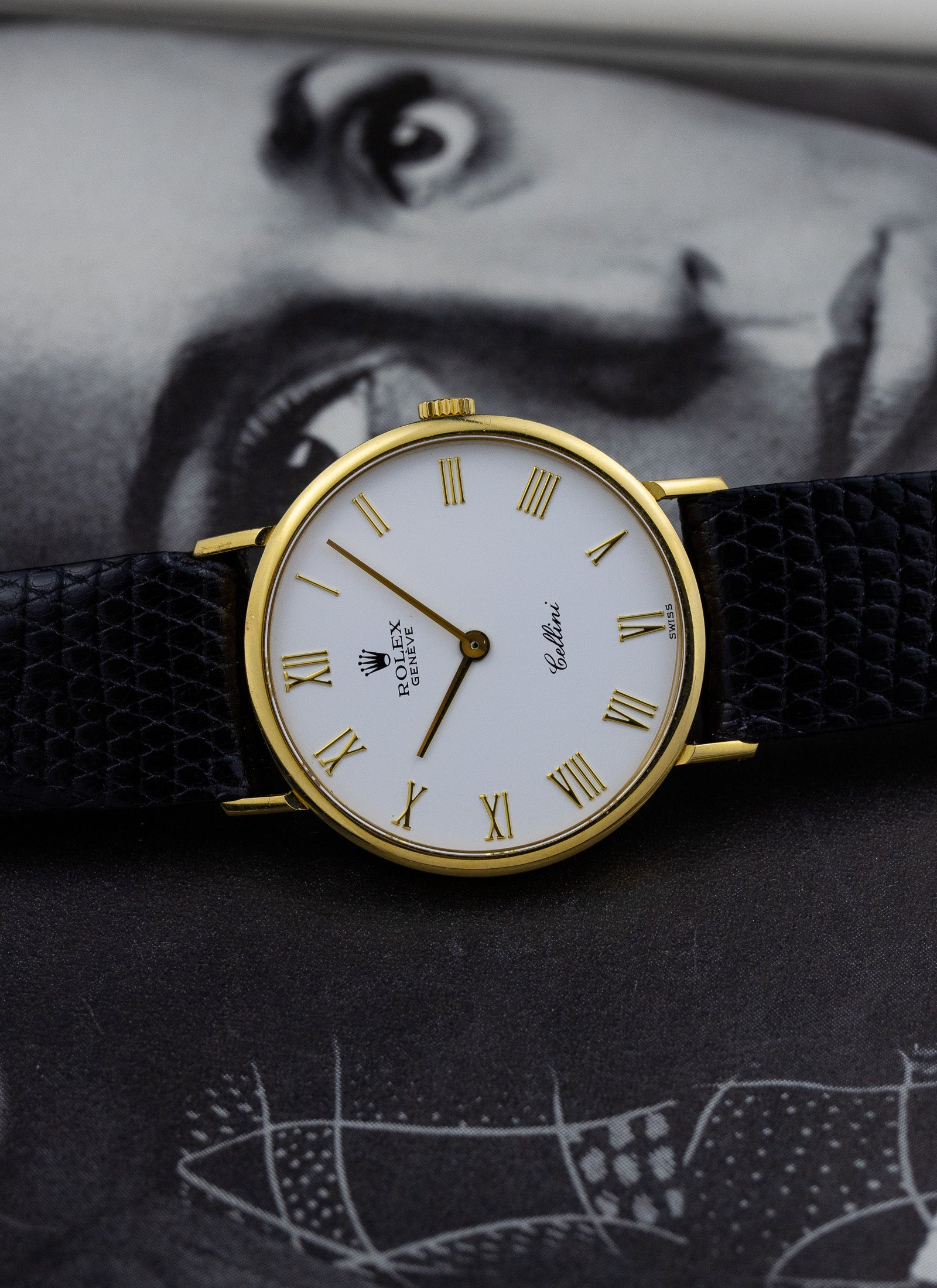 1990 18K Rolex Cellini Roman Dial 5112