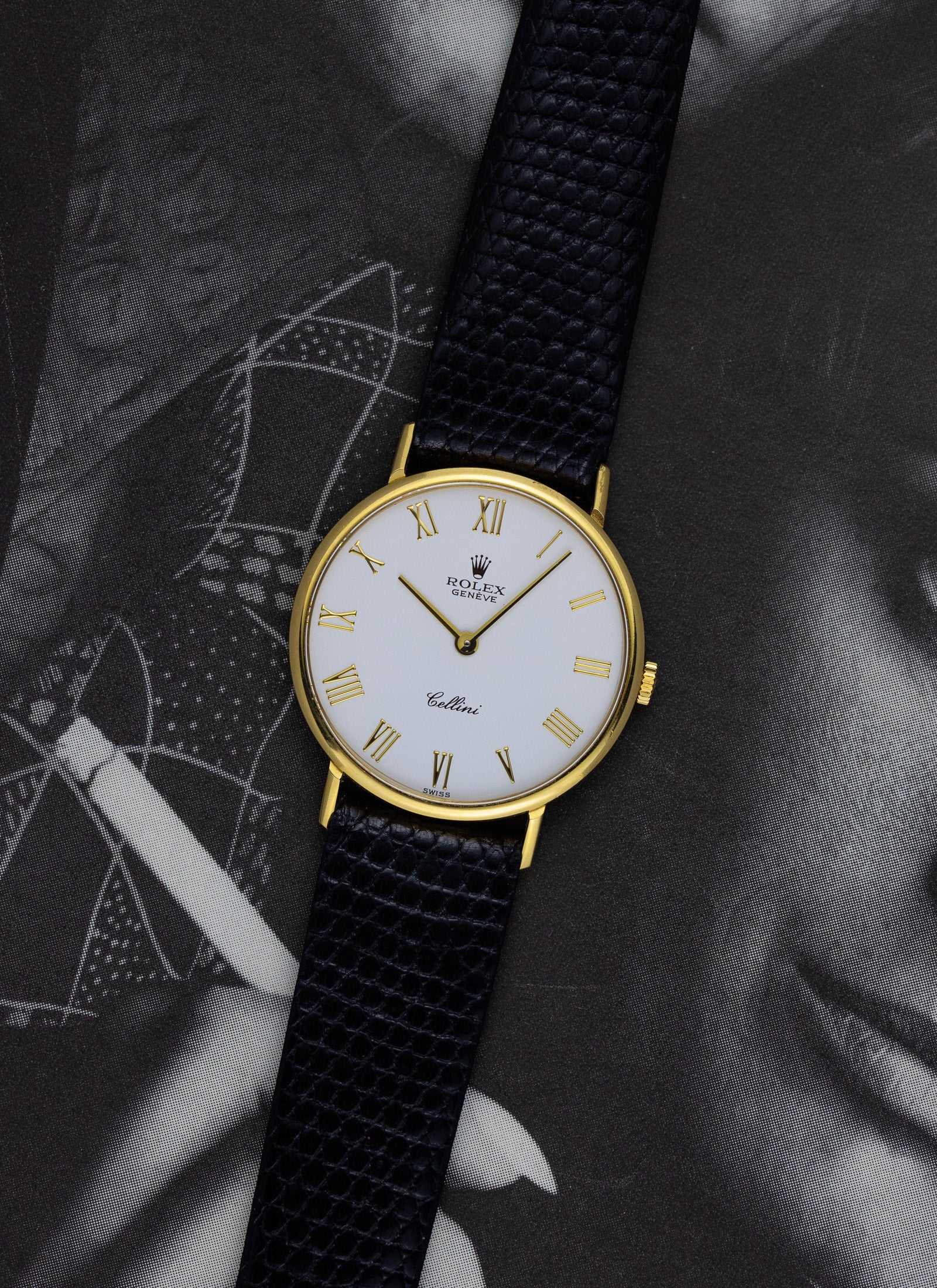 1990 18K Rolex Cellini Roman Dial 5112