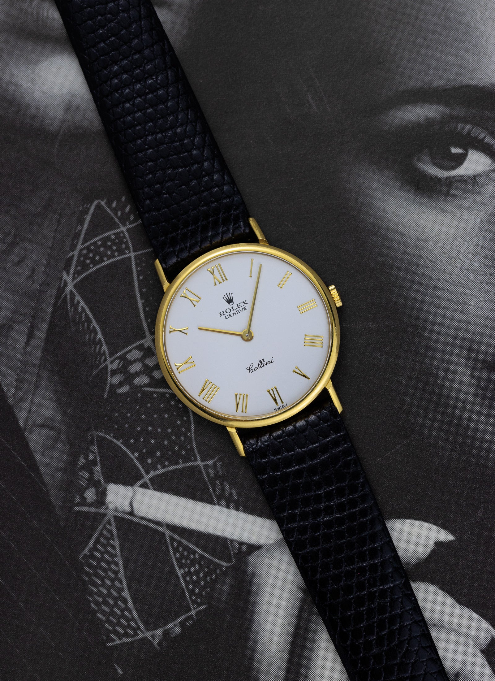 1990 18K Rolex Cellini Roman Dial 5112