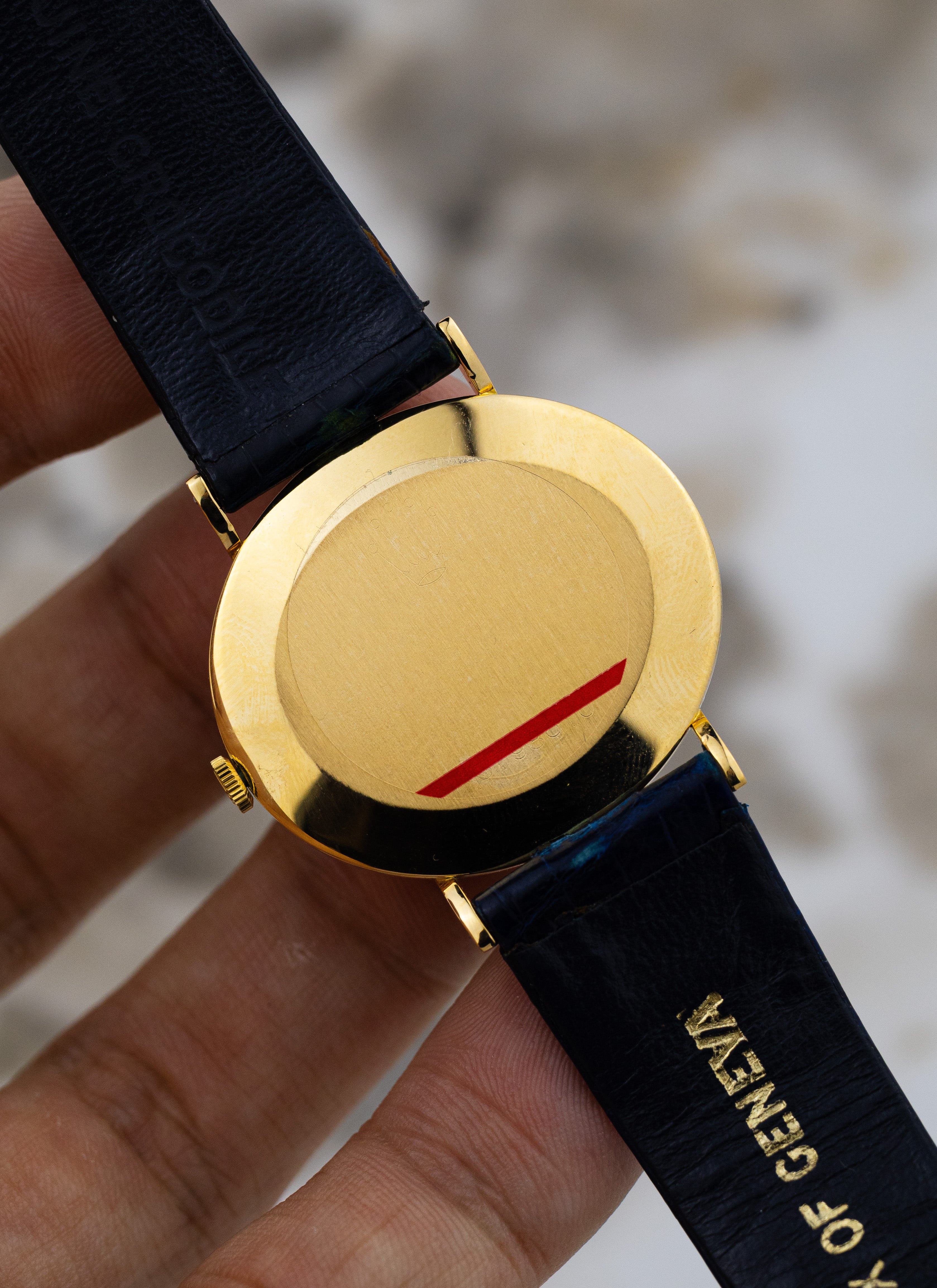 1974 18K Rolex Cellini Blue Vignette 4083