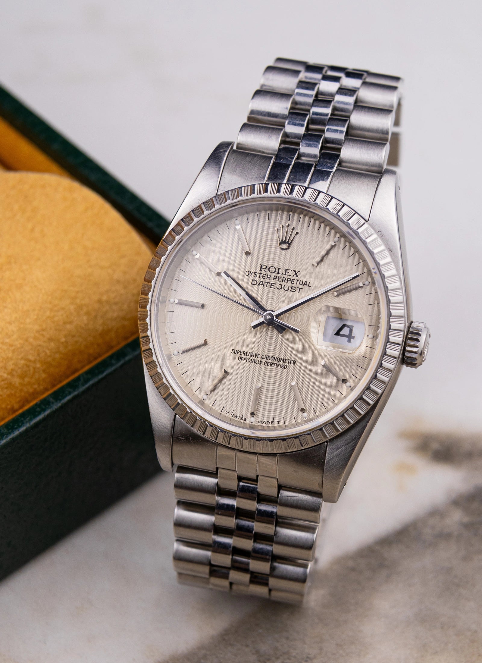 1989 Rolex Datejust 16220 Tapestry Dial