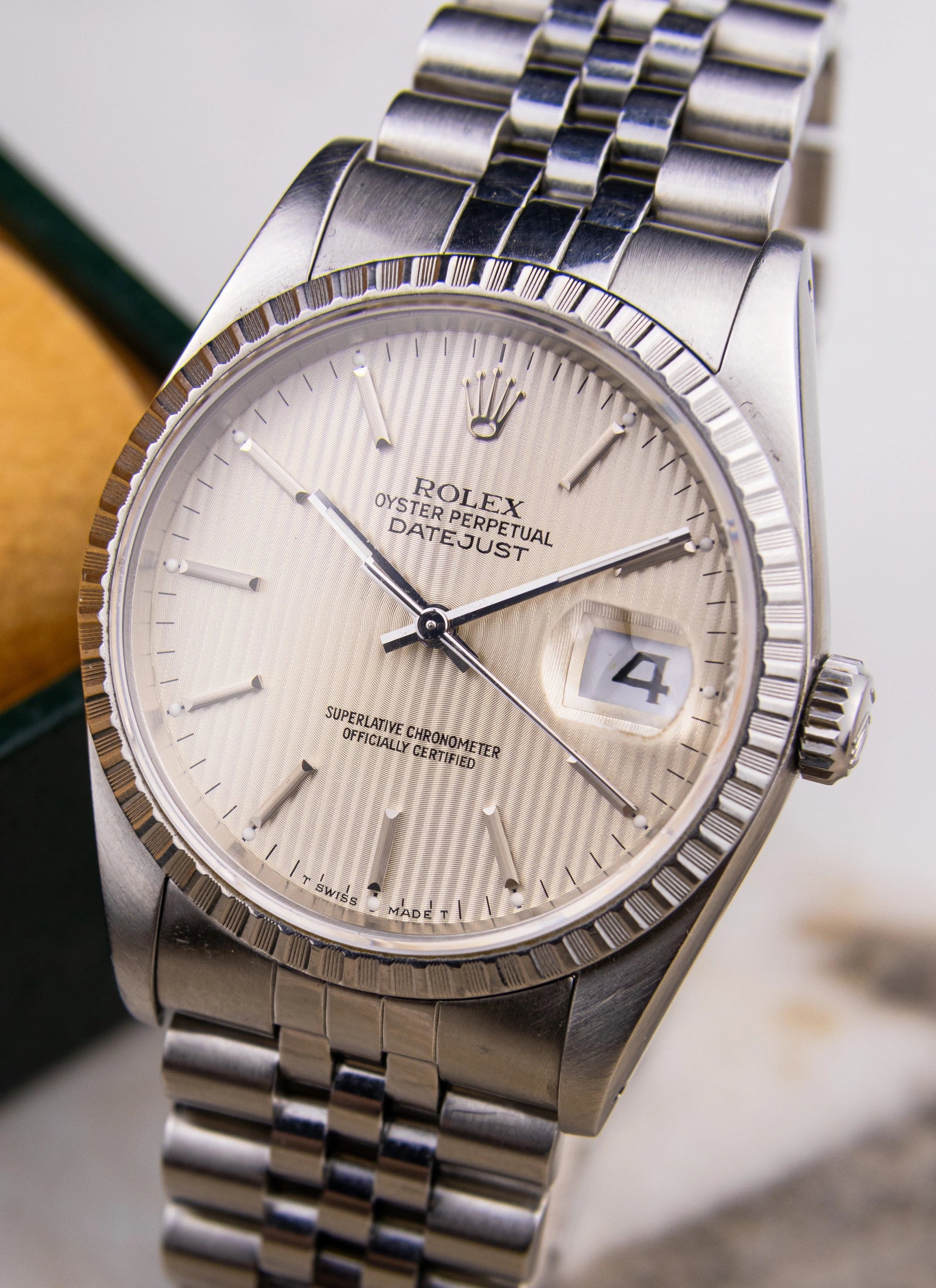 1989 Rolex Datejust 16220 Tapestry Dial