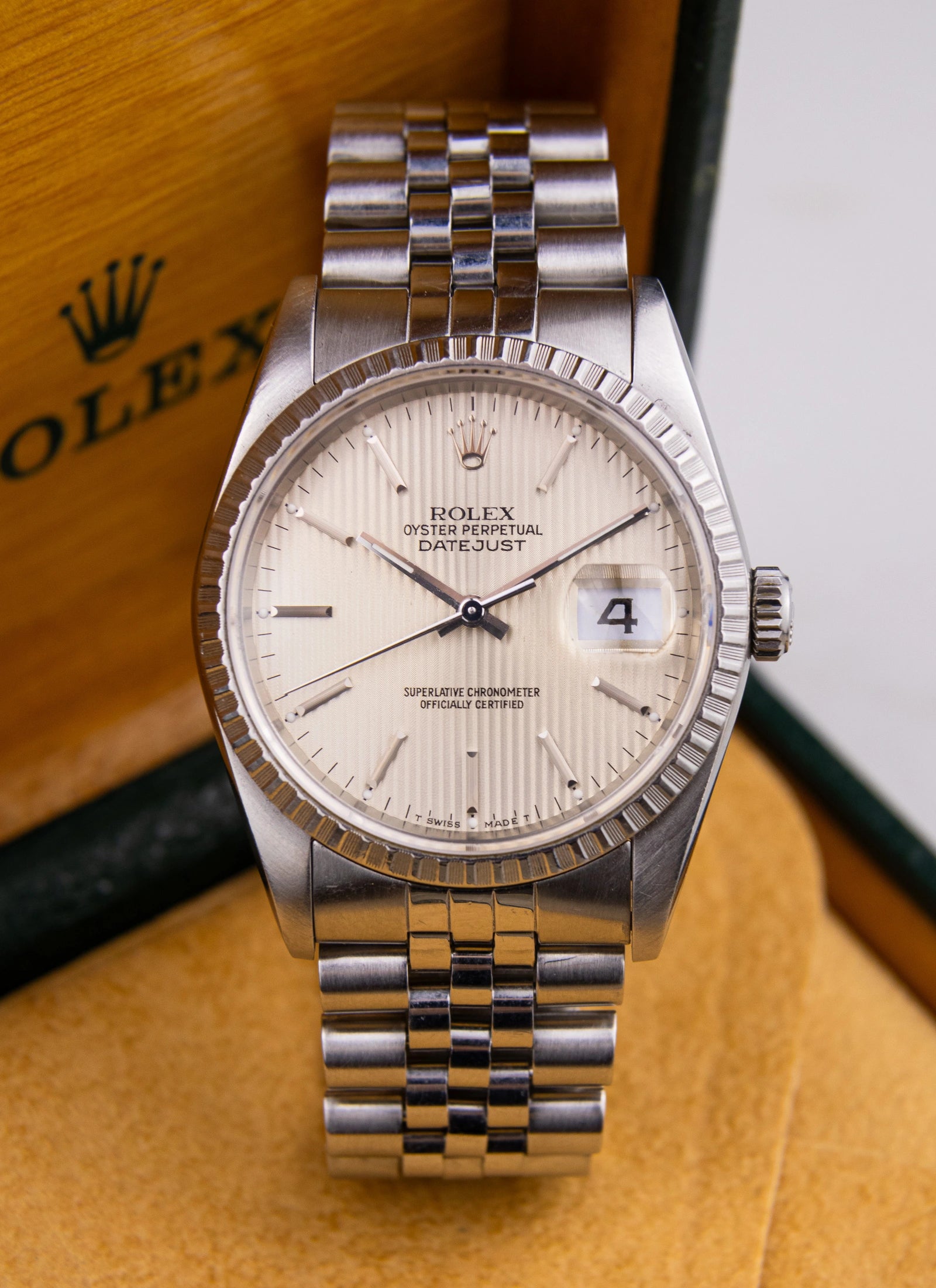 1989 Rolex Datejust 16220 Tapestry Dial