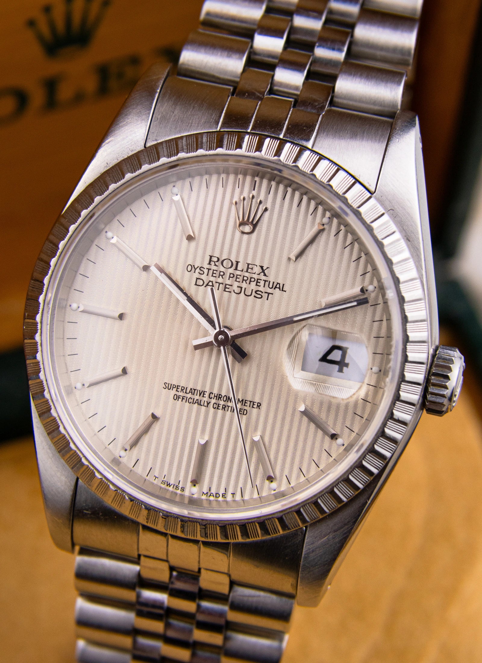 1989 Rolex Datejust 16220 Tapestry Dial