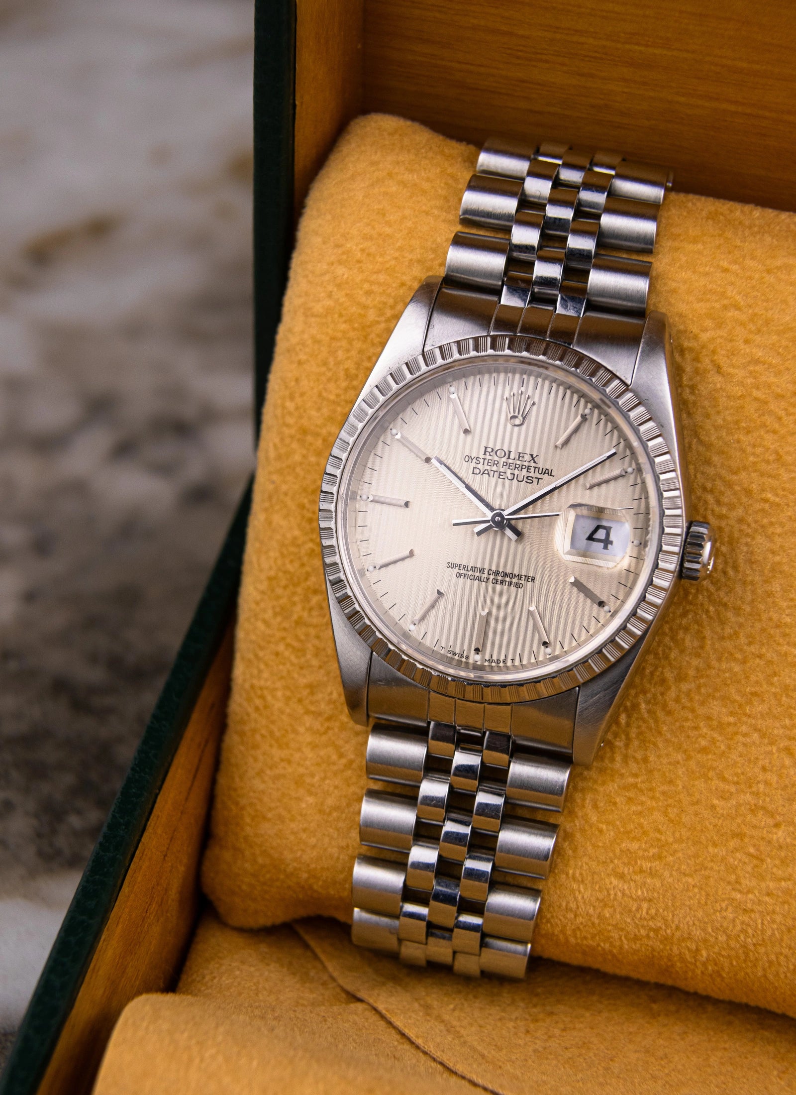 1989 Rolex Datejust 16220 Tapestry Dial