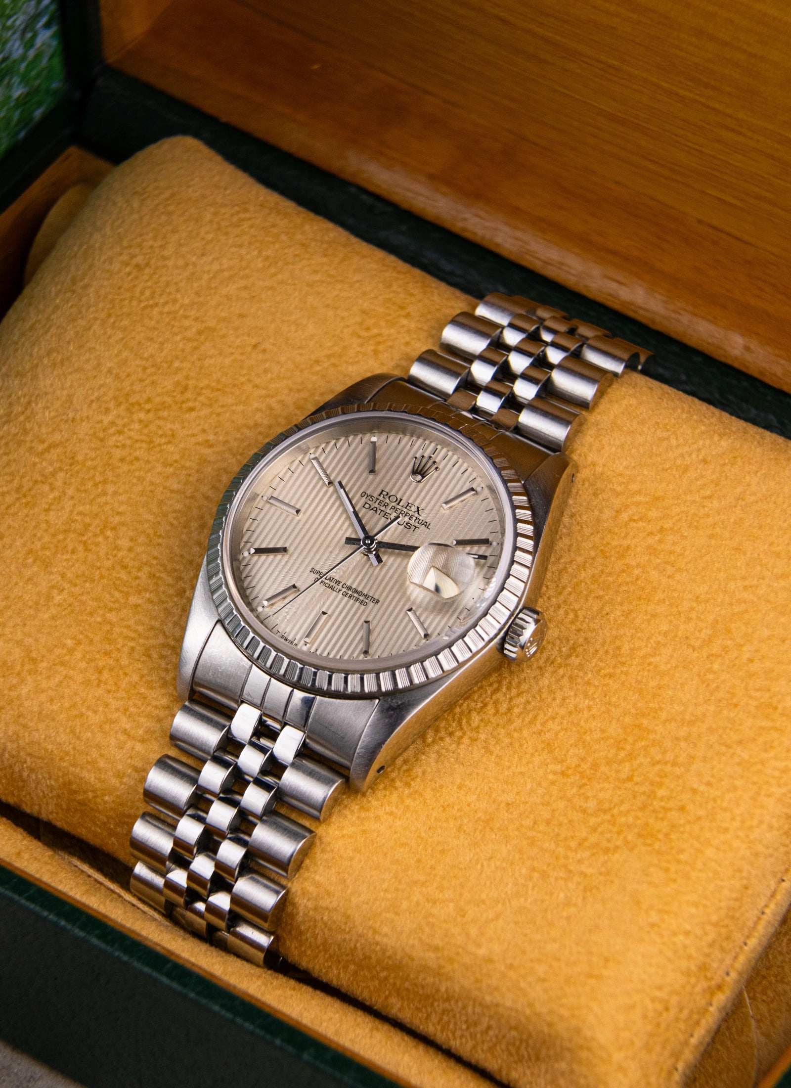 1989 Rolex Datejust 16220 Tapestry Dial