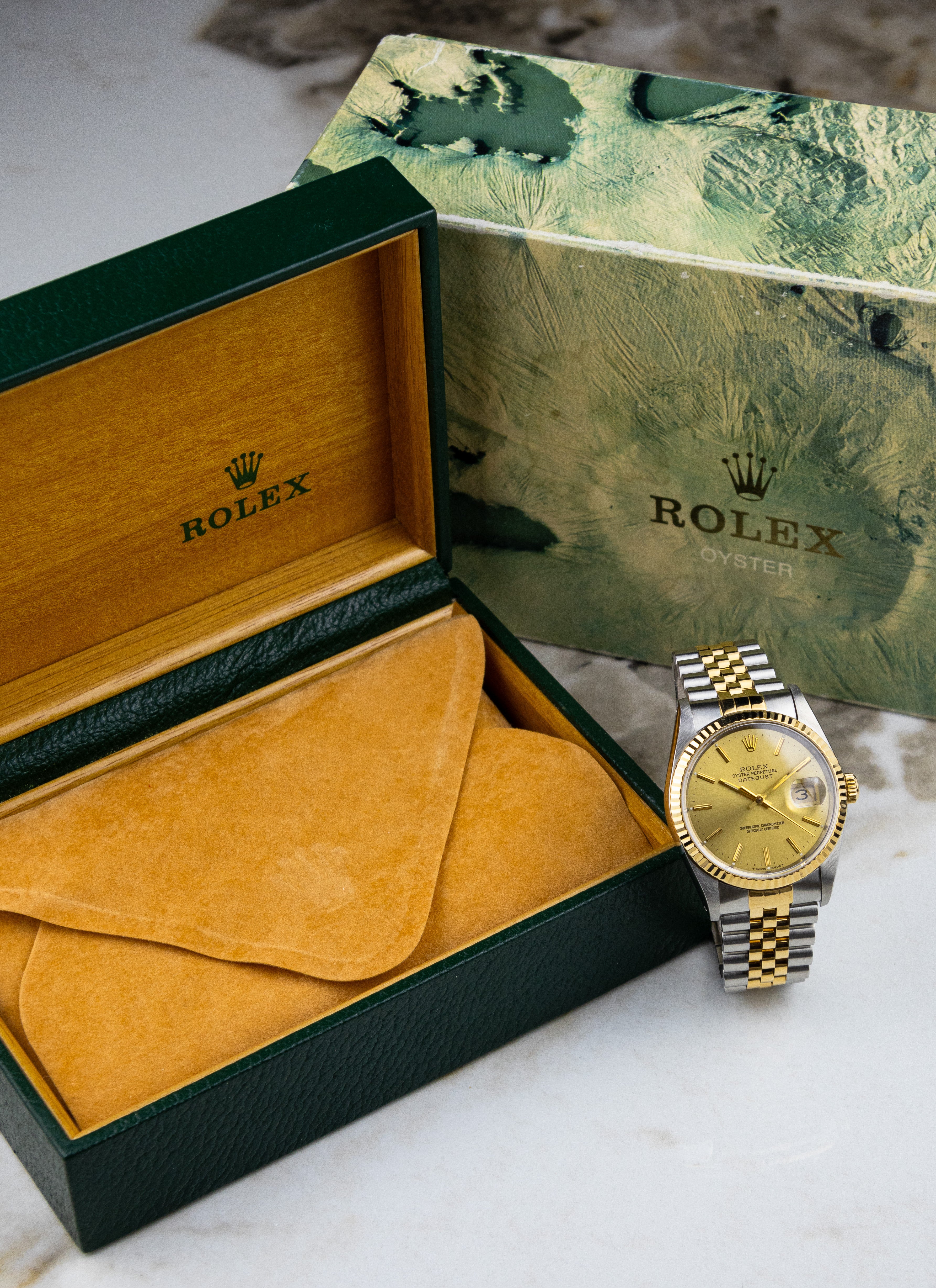 1991 Rolex Datejust 16233 Champagne Dial Full Set