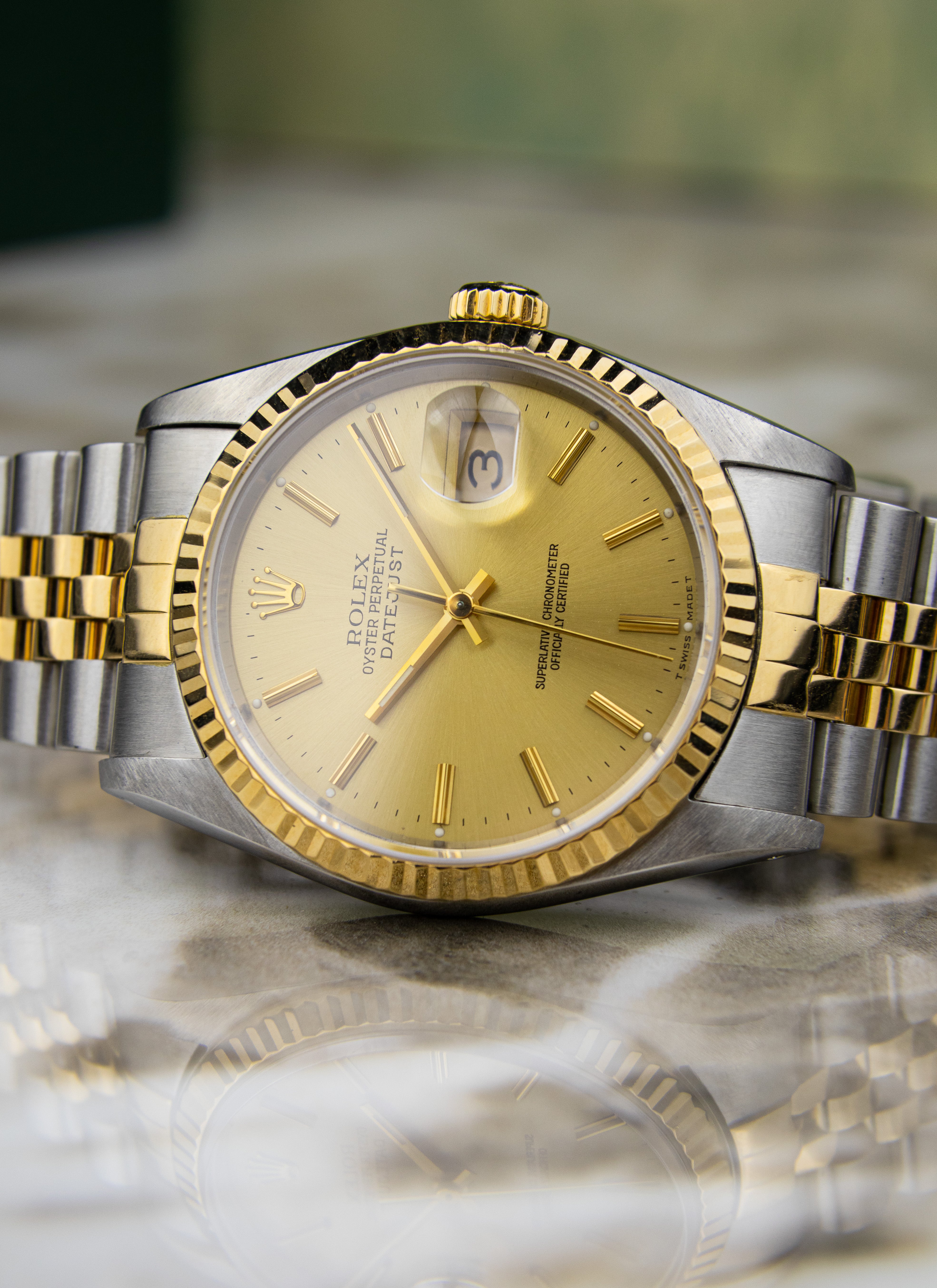 1991 Rolex Datejust 16233 Champagne Dial Full Set