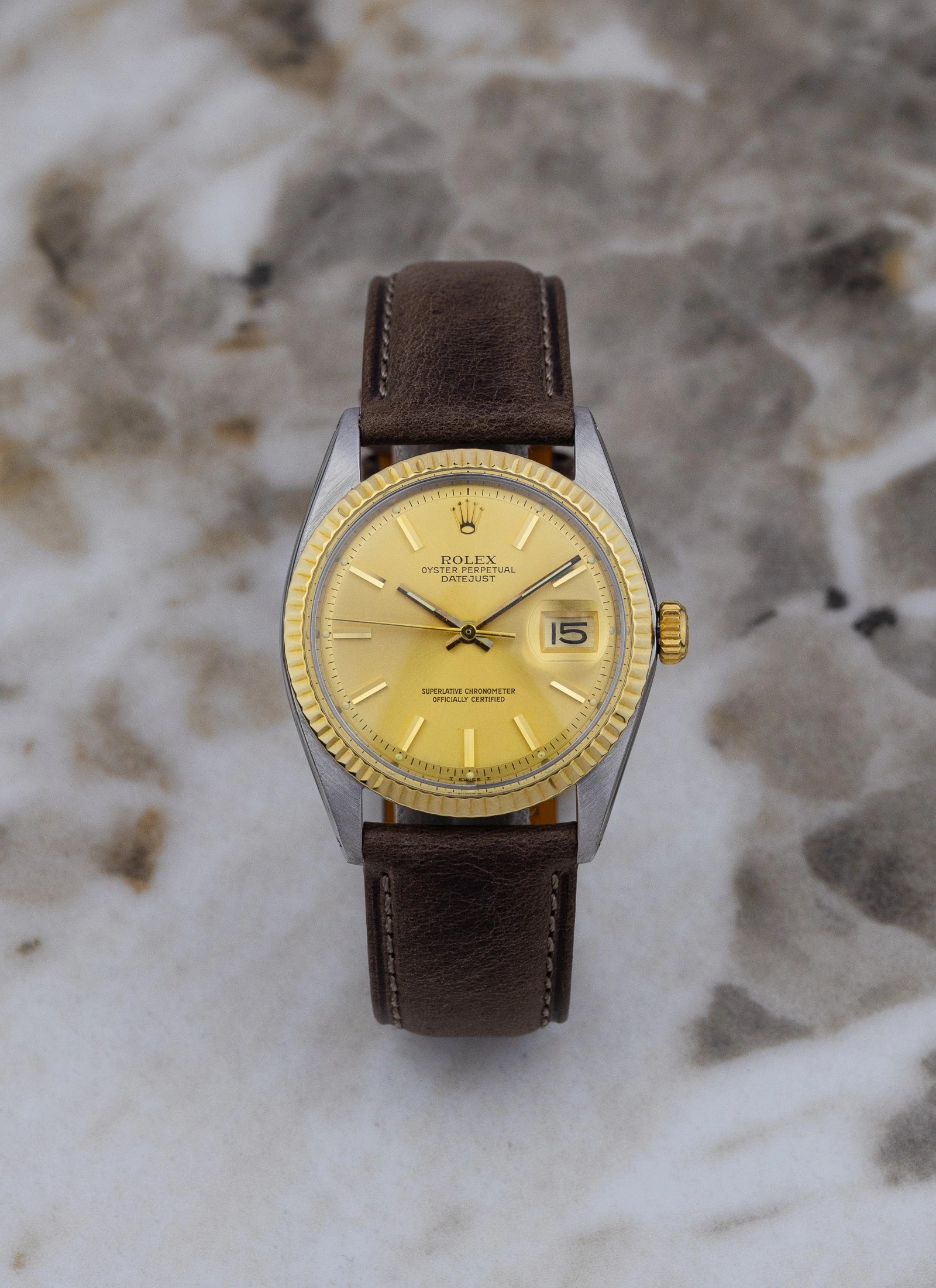 1976 Rolex Datejust 1601 Bicolor Champagne