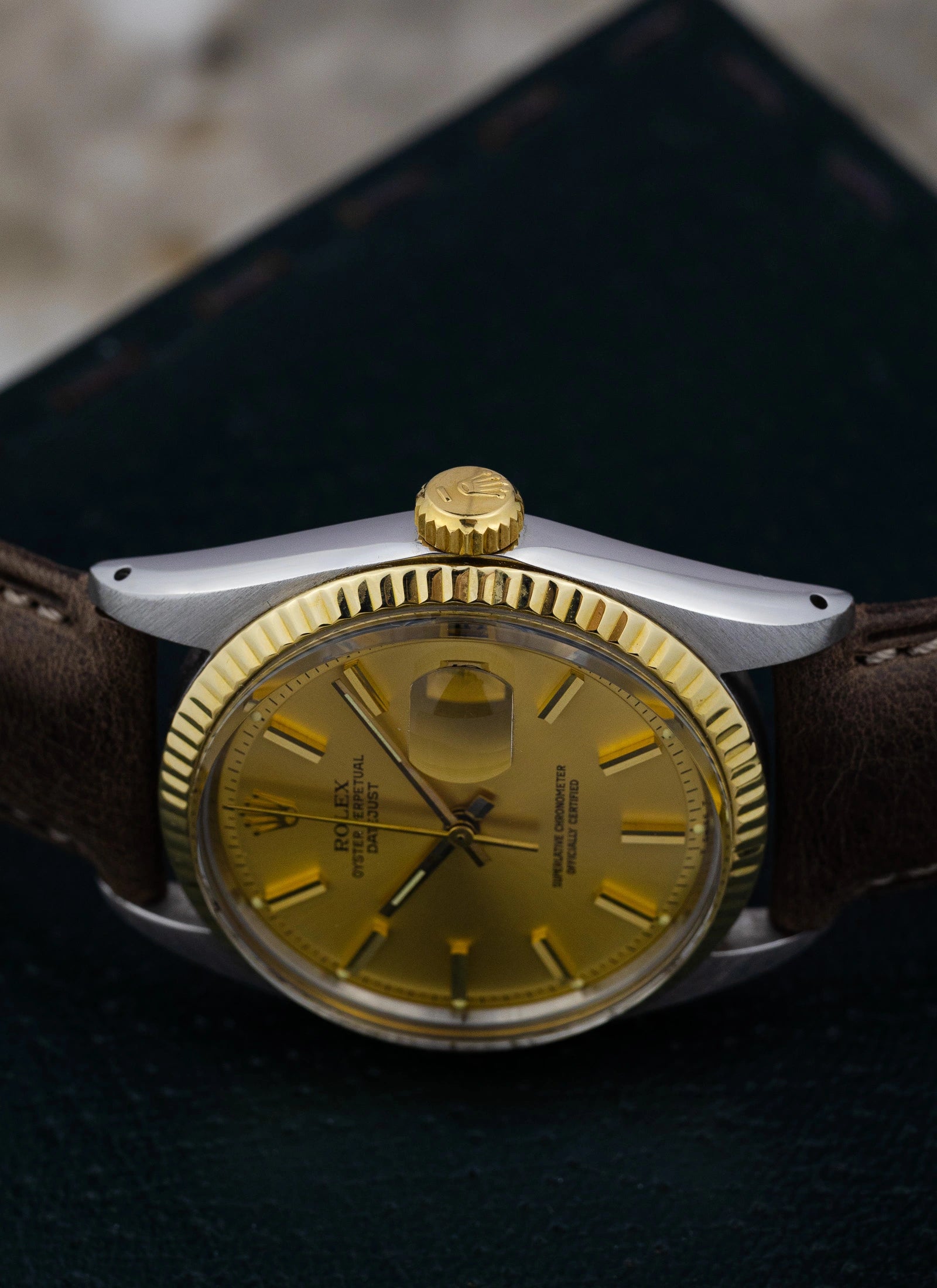 1976 Rolex Datejust 1601 Bicolor Champagne