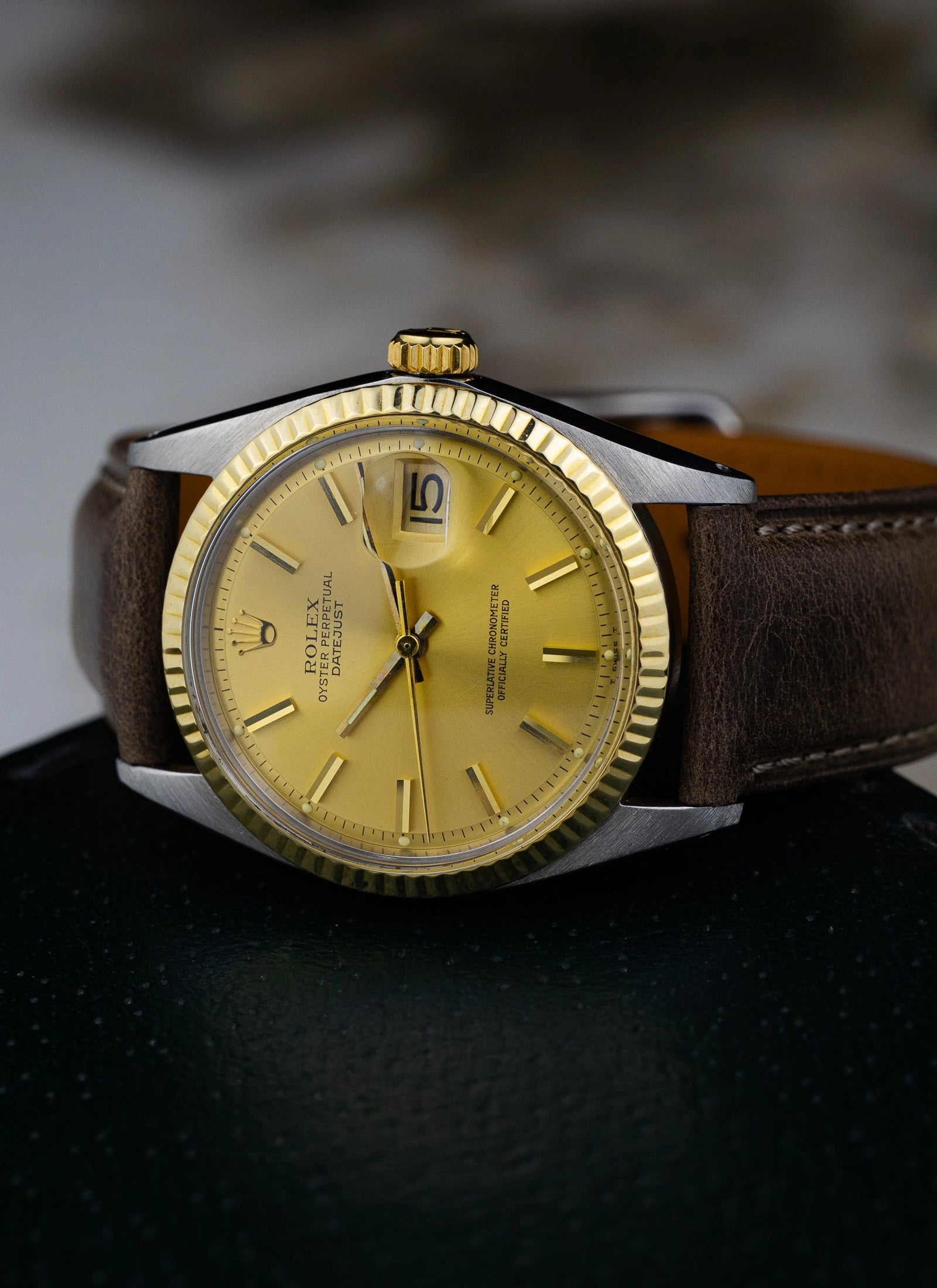 1976 Rolex Datejust 1601 Bicolor Champagne