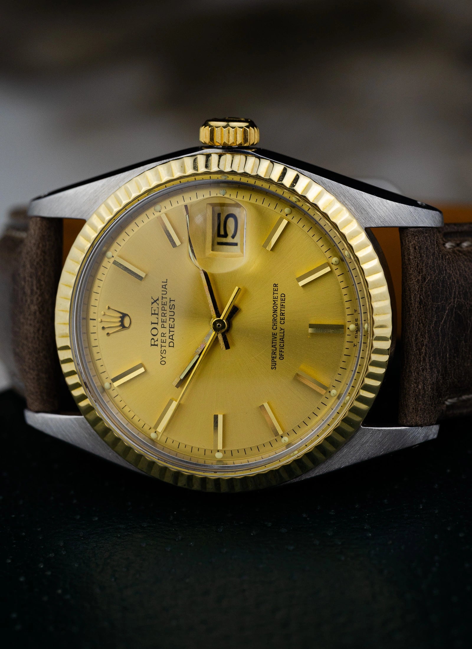 1976 Rolex Datejust 1601 Bicolor Champagne