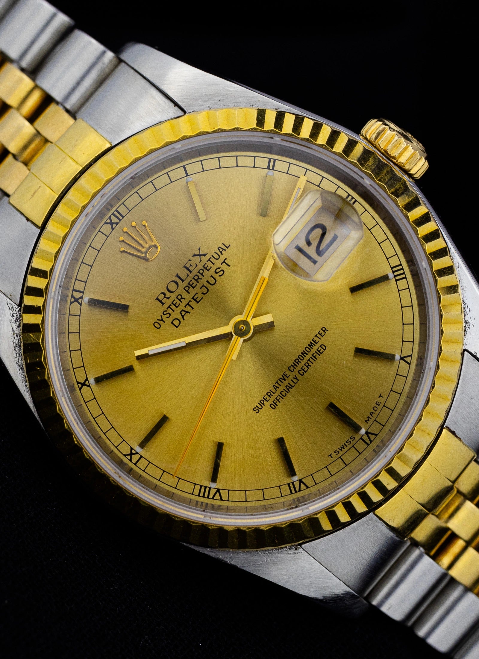 1991 Rolex Datejust 36 Champange Dial Ref. 16233