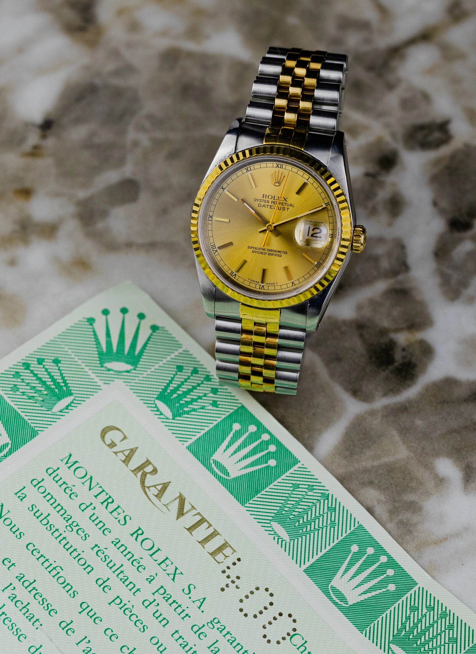 1991 Rolex Datejust 36 Champange Dial Ref. 16233