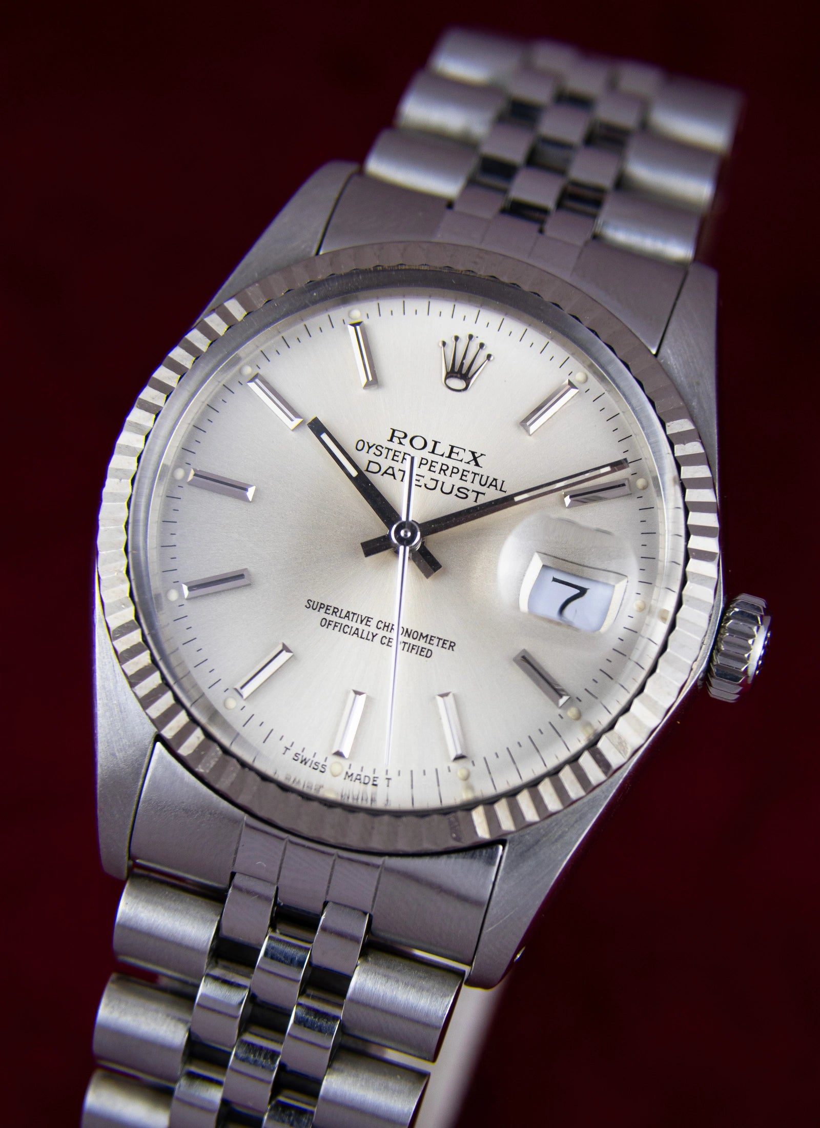 Pre-Order 1980s Rolex Datejust 16014 Silver