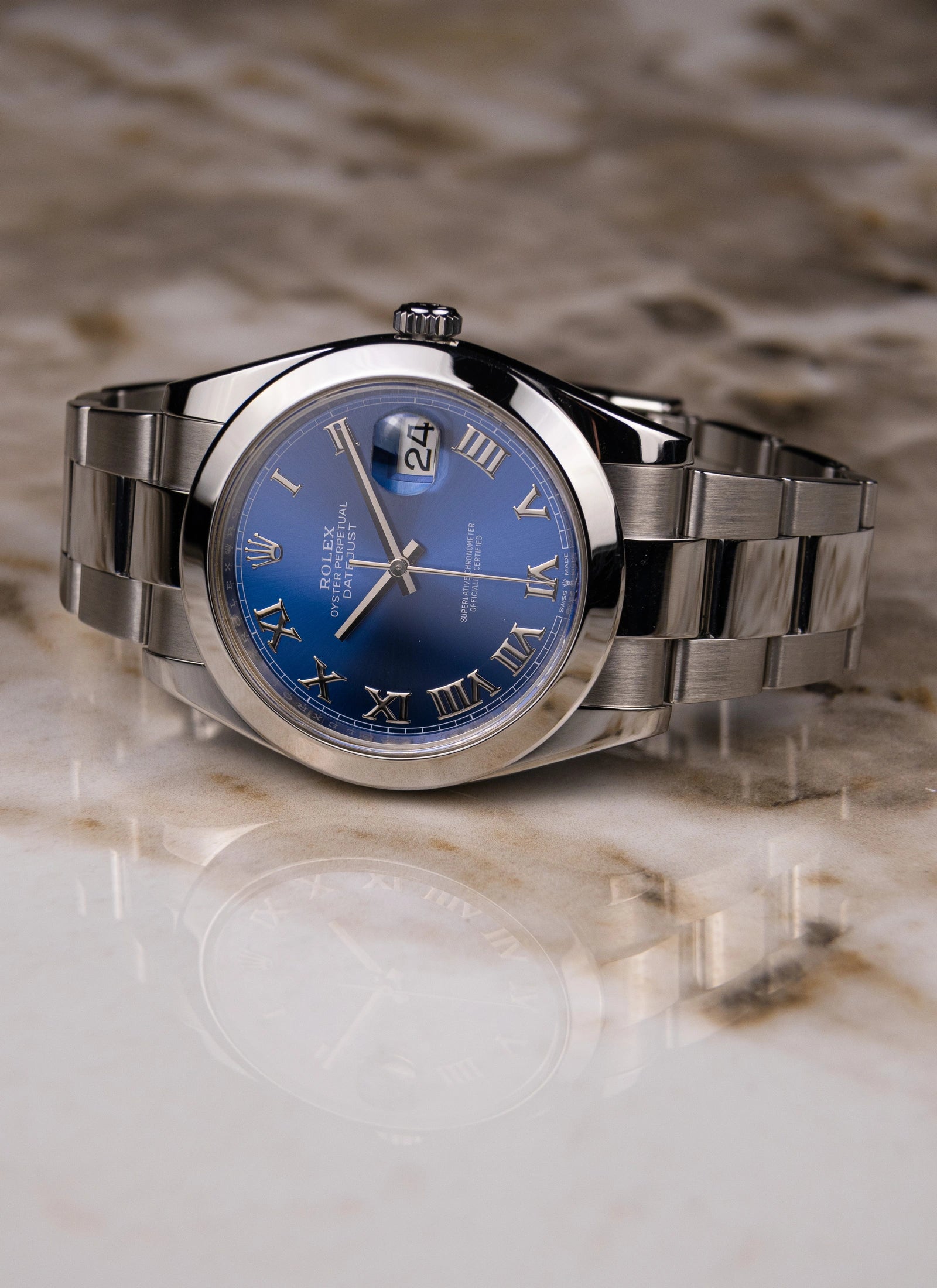 2019 Rolex Datejust 126300 2019 Azzurro Blue