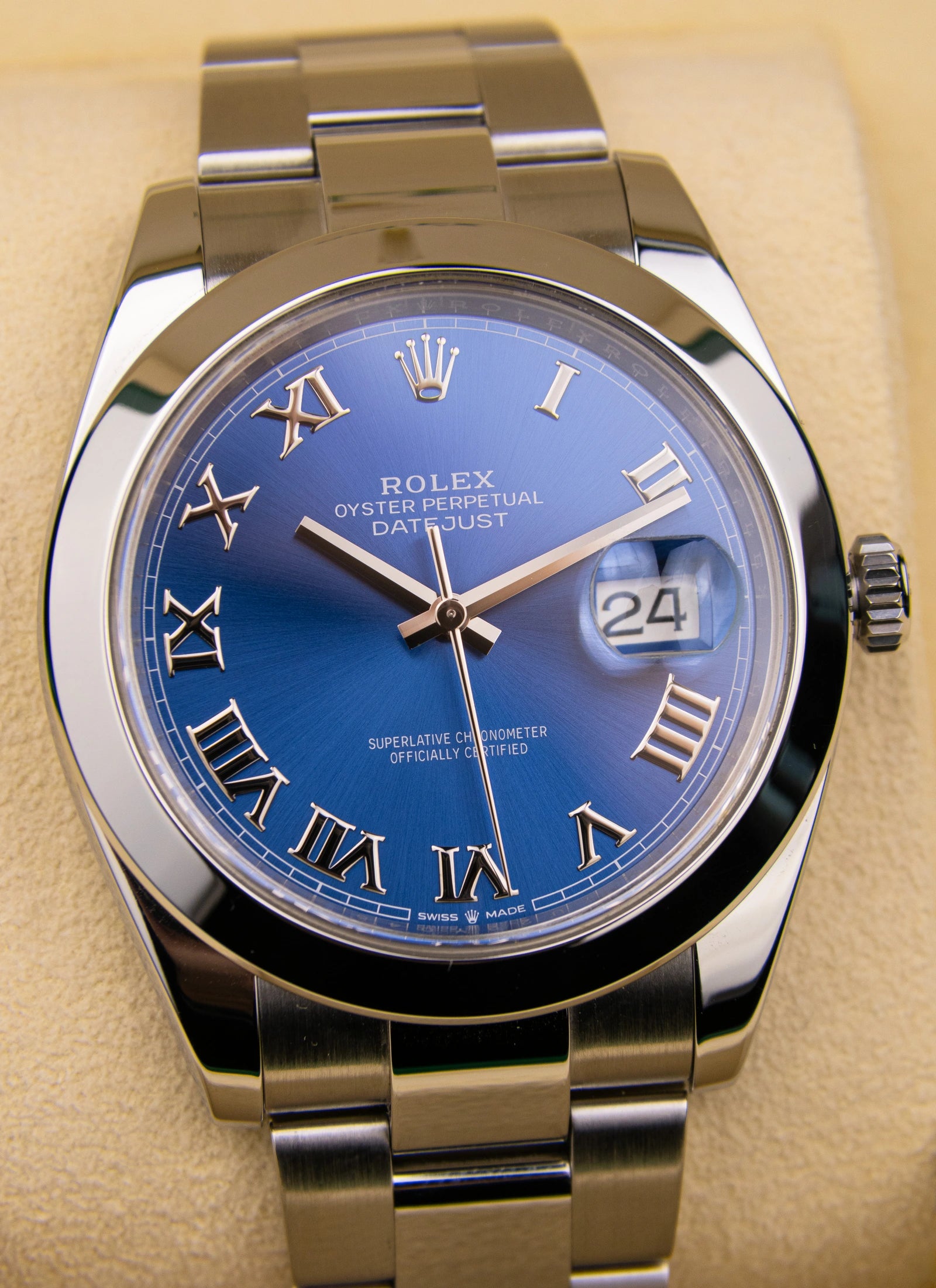 2019 Rolex Datejust 126300 2019 Azzurro Blue