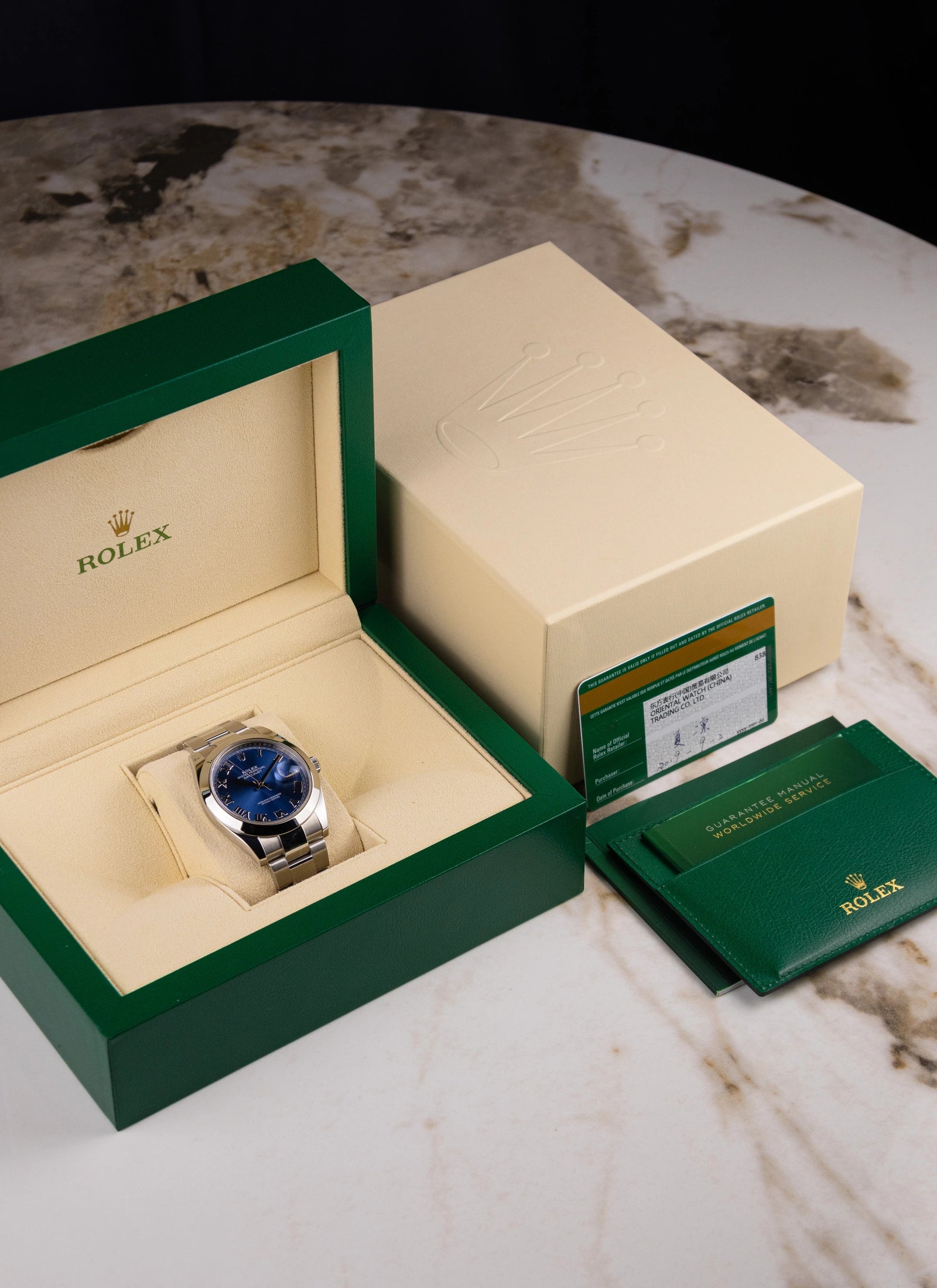 2019 Rolex Datejust 126300 2019 Azzurro Blue