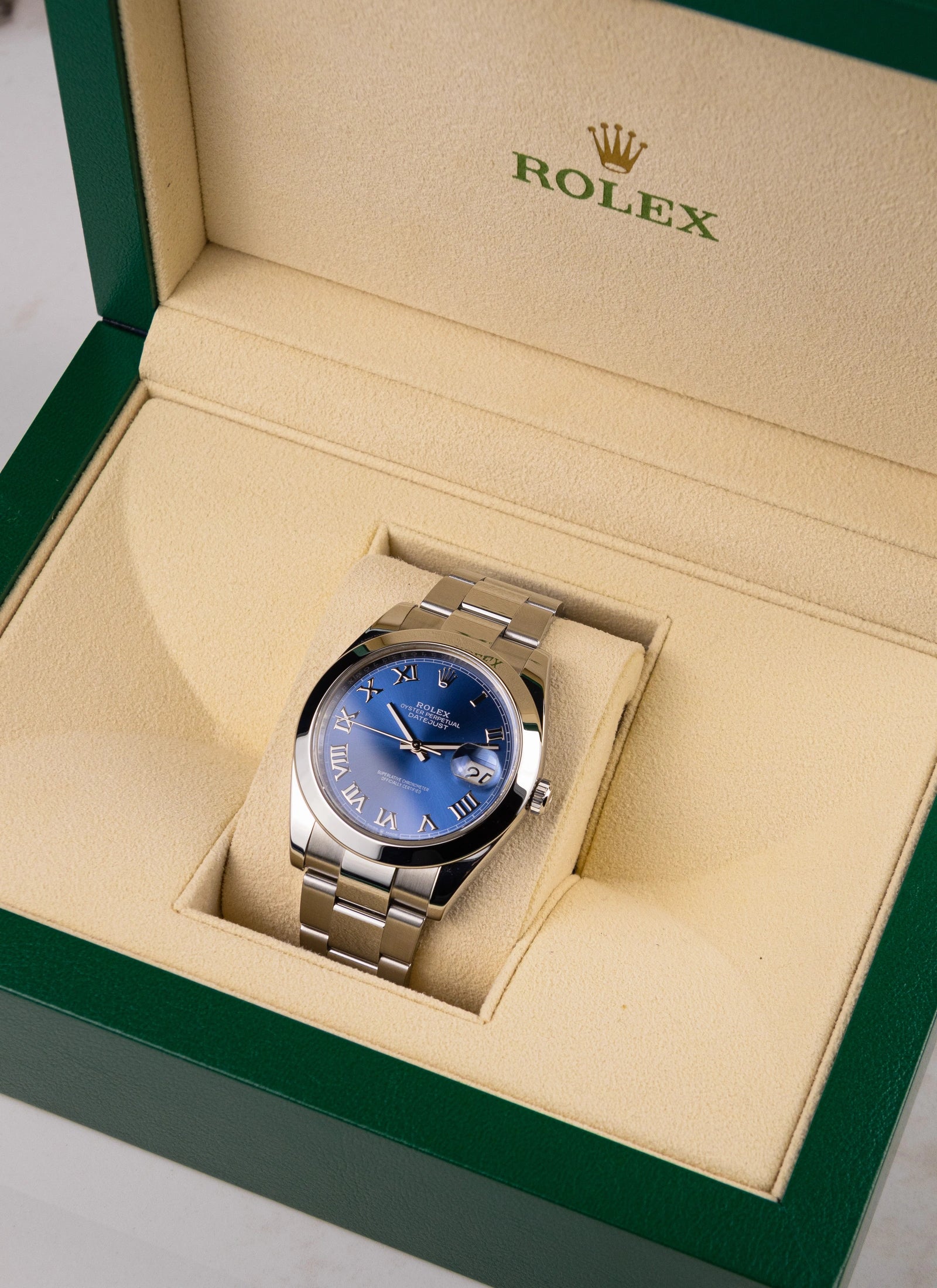 2019 Rolex Datejust 126300 2019 Azzurro Blue