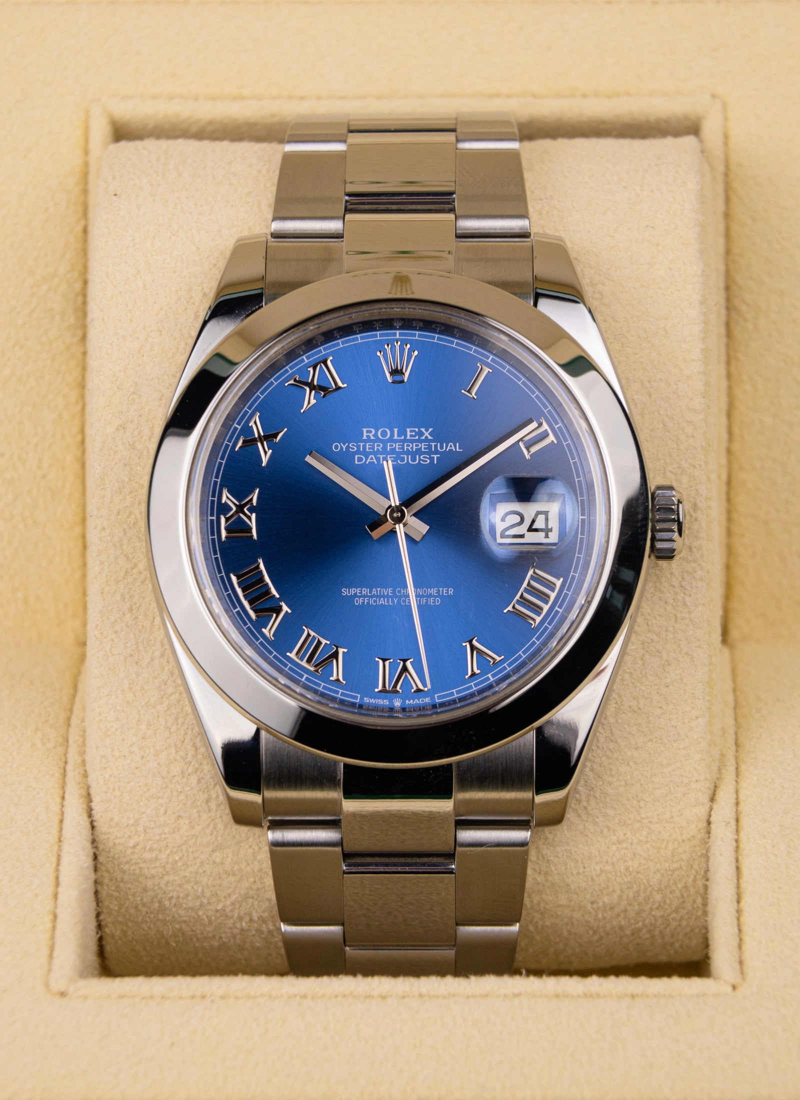 2019 Rolex Datejust 126300 2019 Azzurro Blue