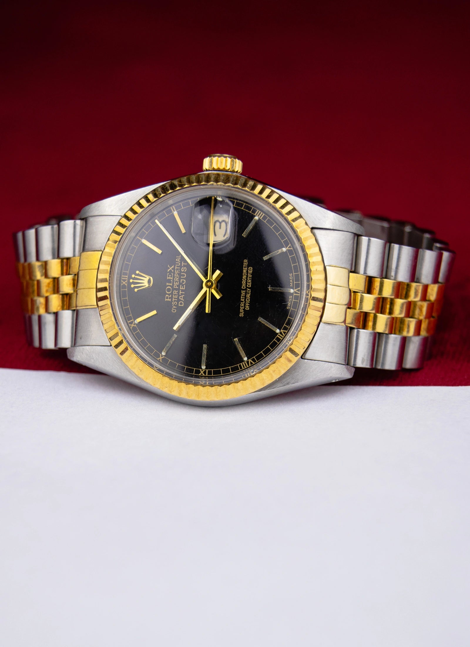 1976 Rolex Datejust 16013 Black Dial