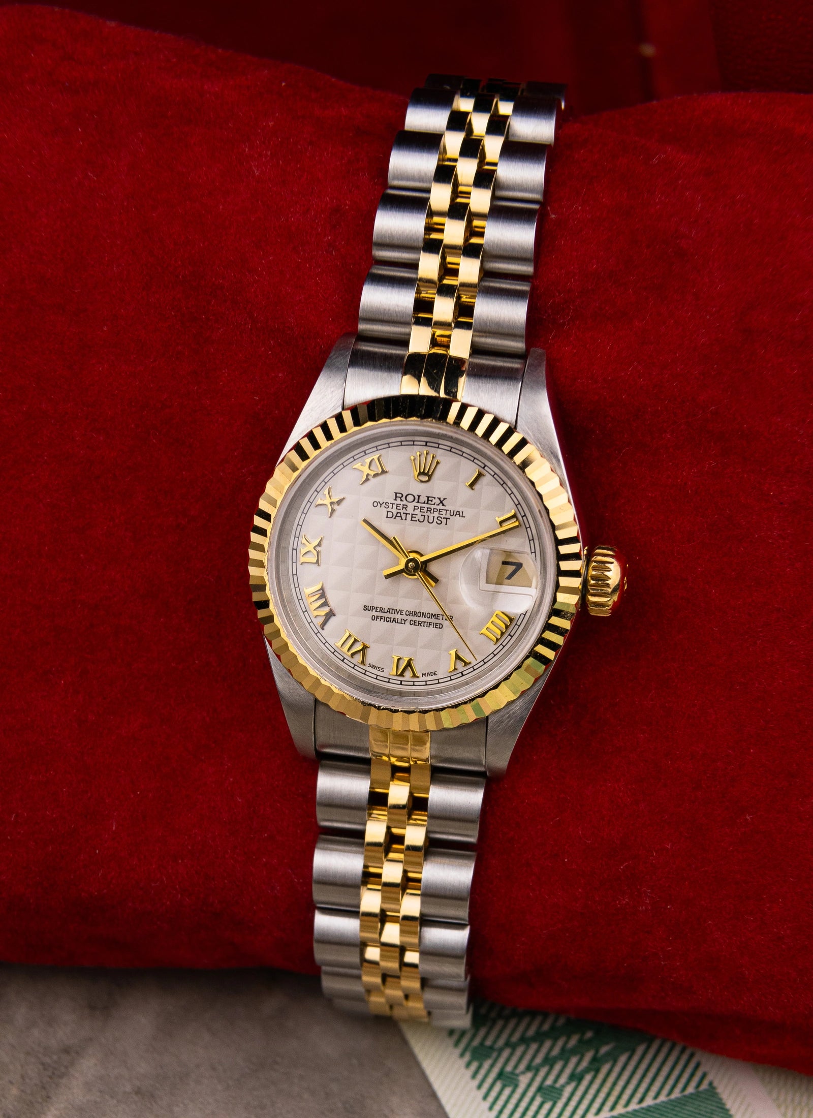 1999 Lady Rolex Datejust 79173 Pyramid Dial Full Set