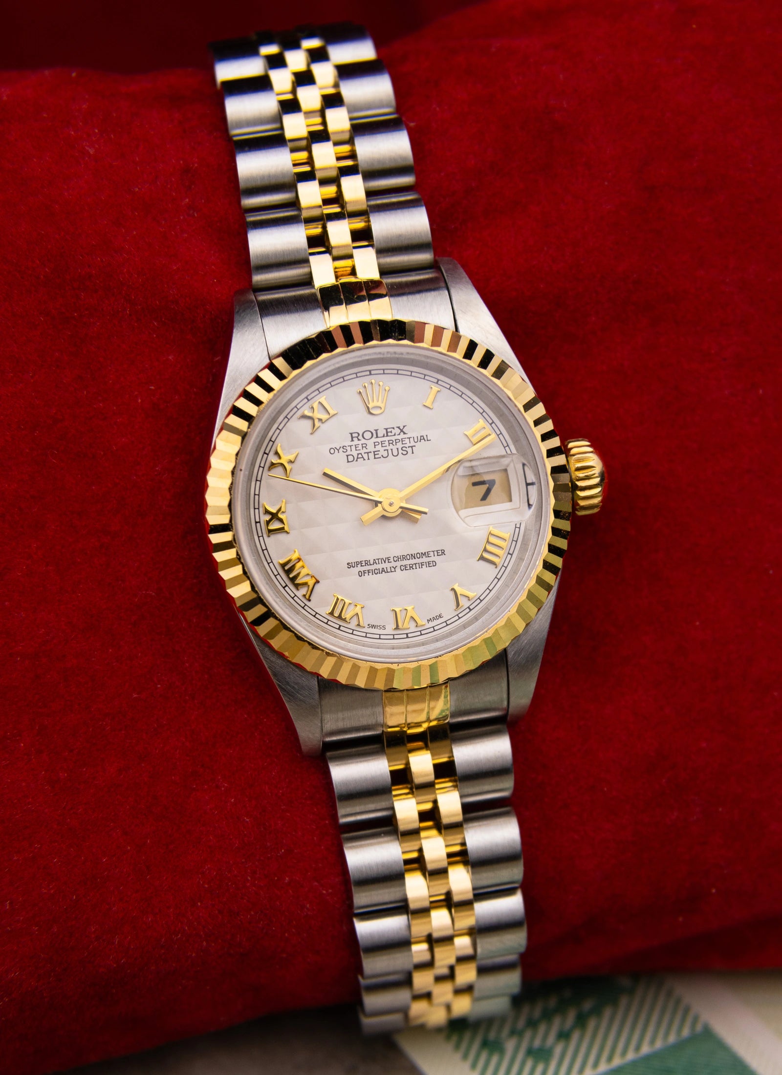 1999 Lady Rolex Datejust 79173 Pyramid Dial Full Set