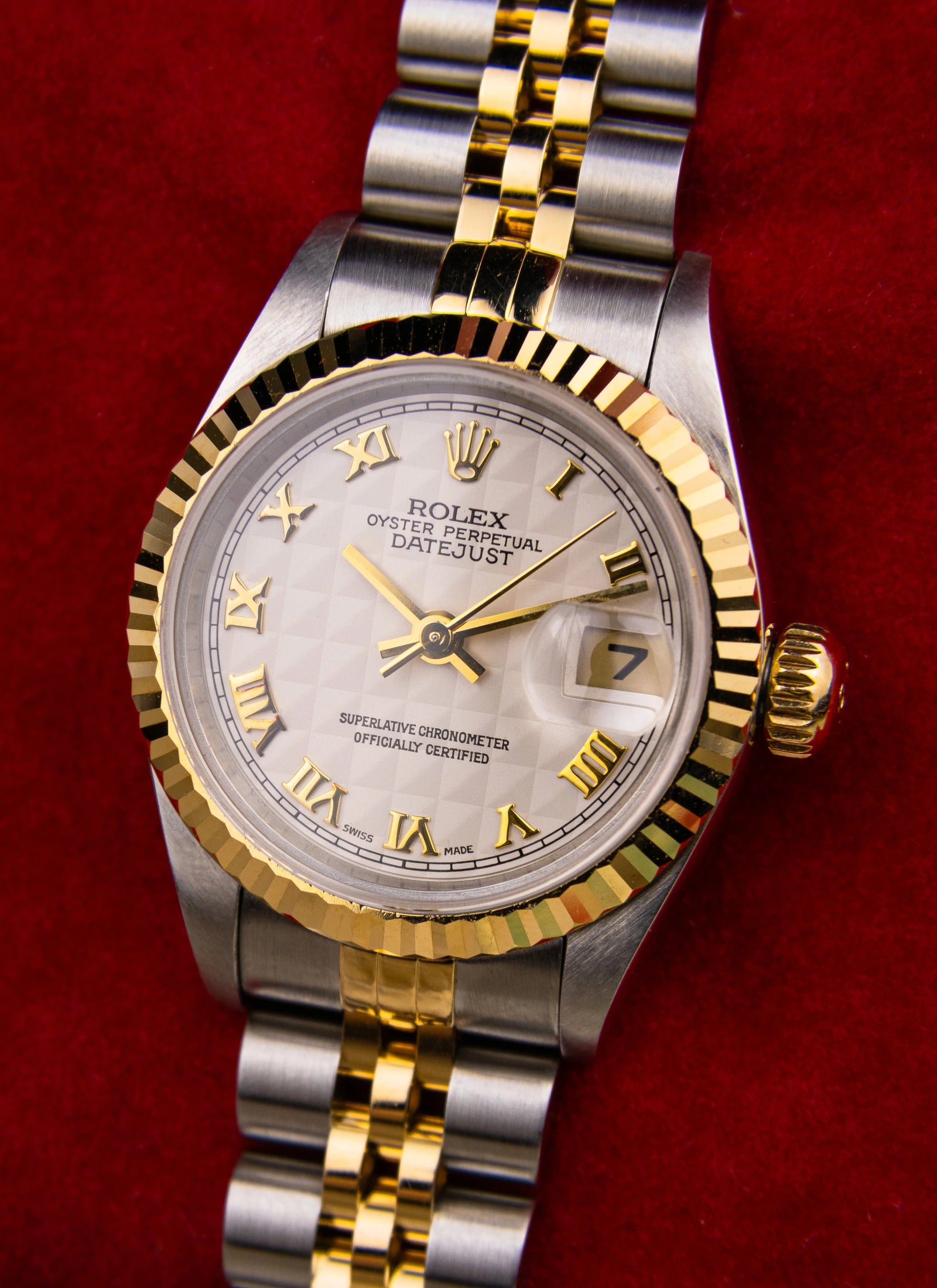 1999 Lady Rolex Datejust 79173 Pyramid Dial Full Set