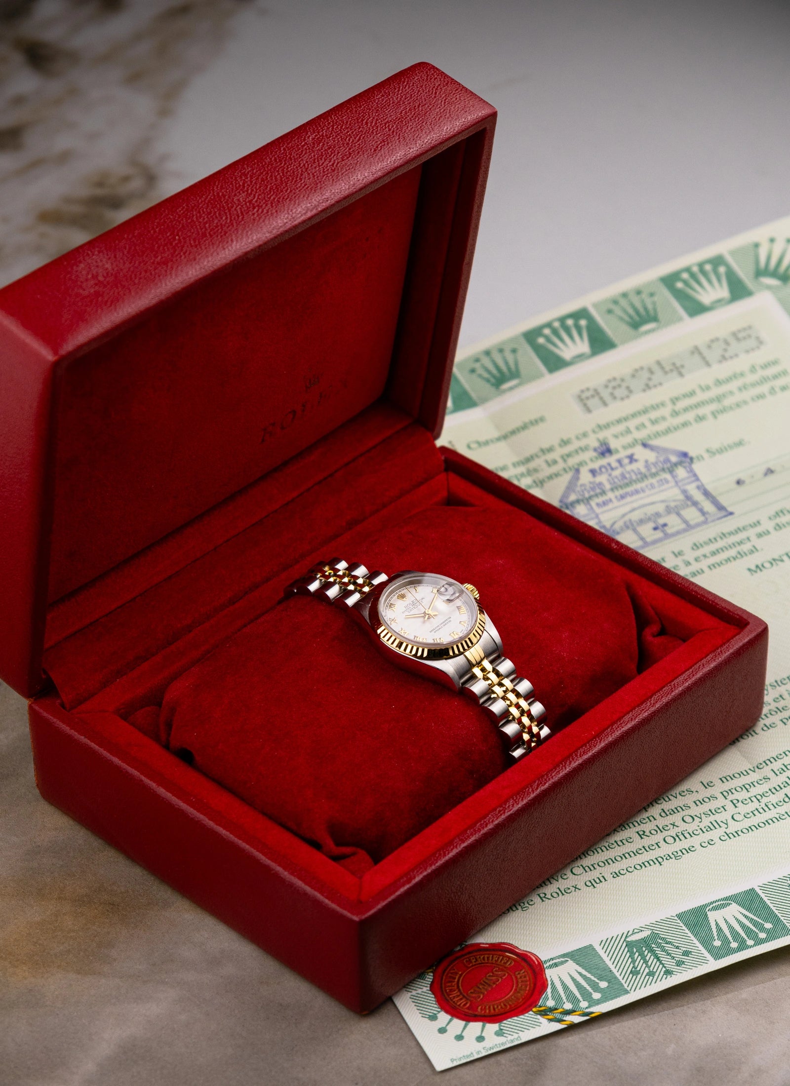 1999 Lady Rolex Datejust 79173 Pyramid Dial Full Set