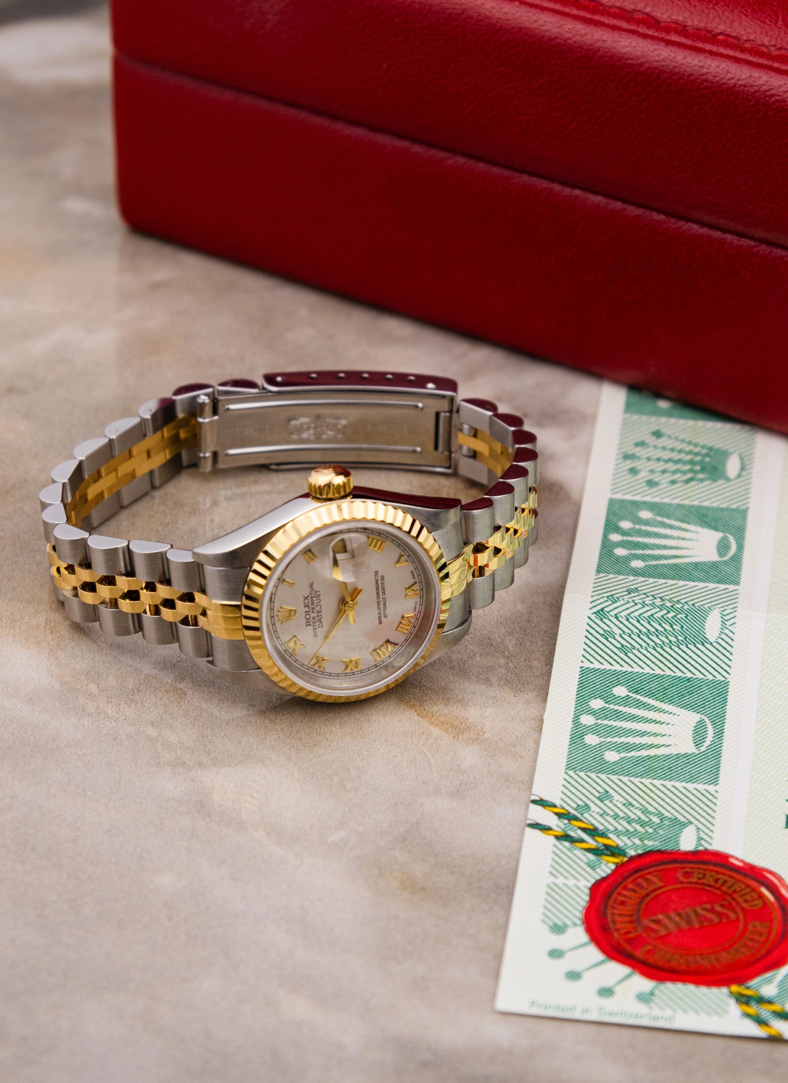 1999 Lady Rolex Datejust 79173 Pyramid Dial Full Set
