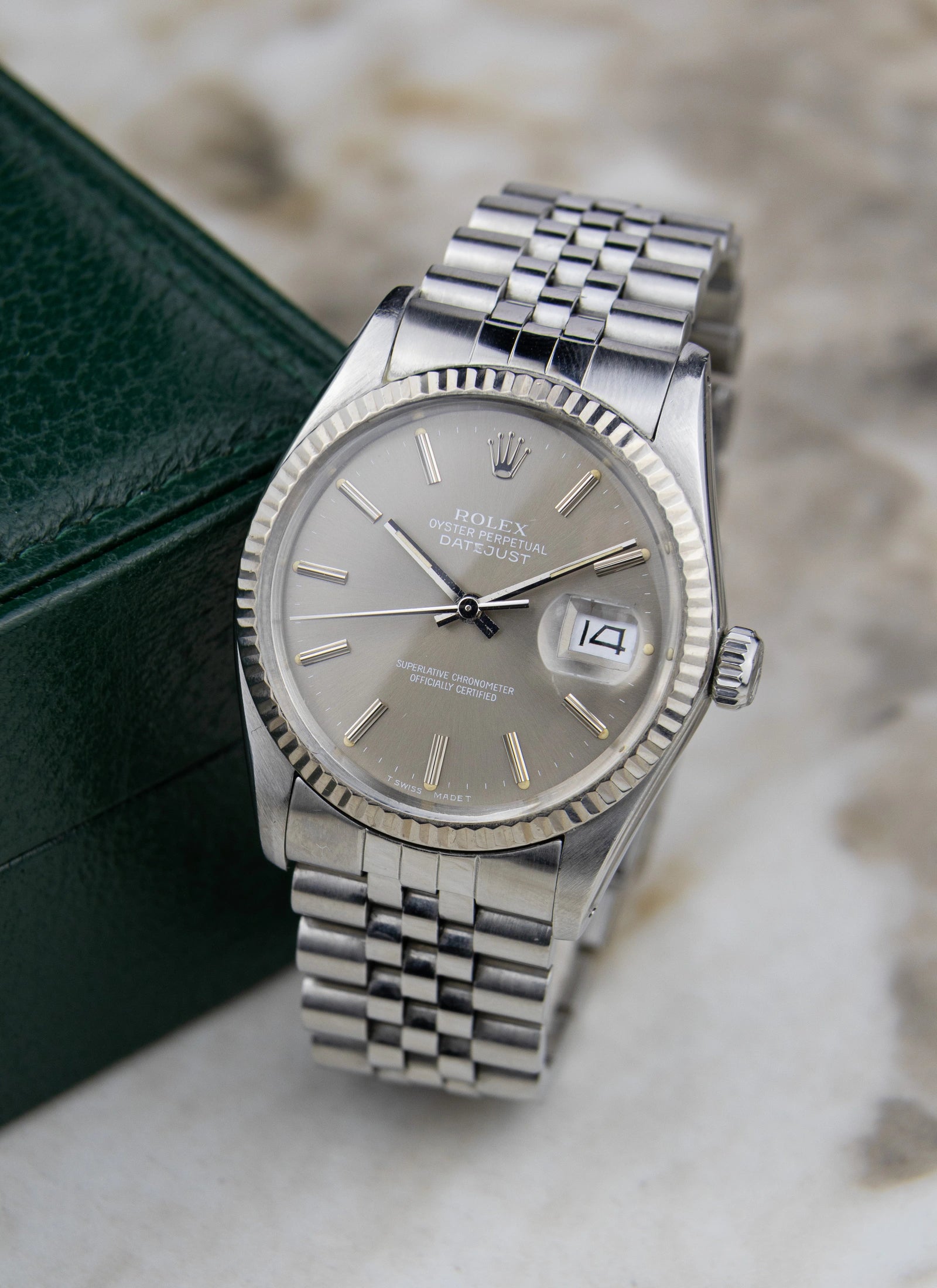 1984 Rolex Datejust 16014 Grey Ghost Dial