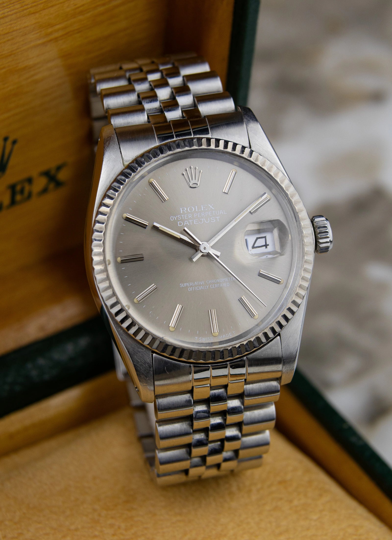 1984 Rolex Datejust 16014 Grey Ghost Dial