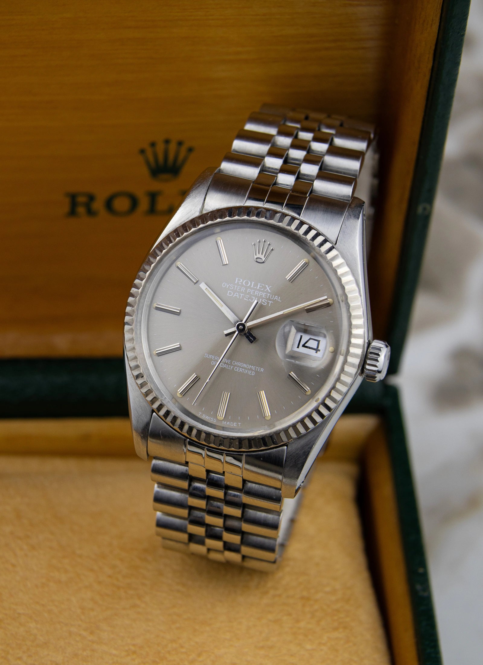 1984 Rolex Datejust 16014 Grey Ghost Dial