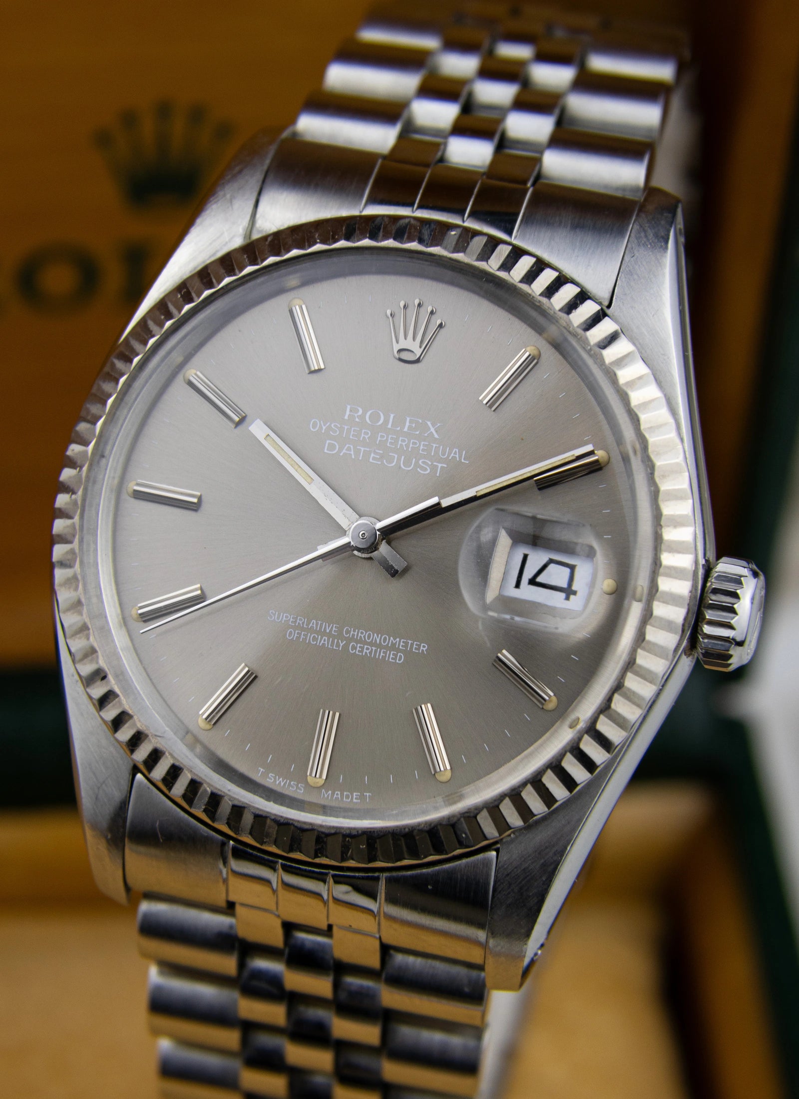 1984 Rolex Datejust 16014 Grey Ghost Dial