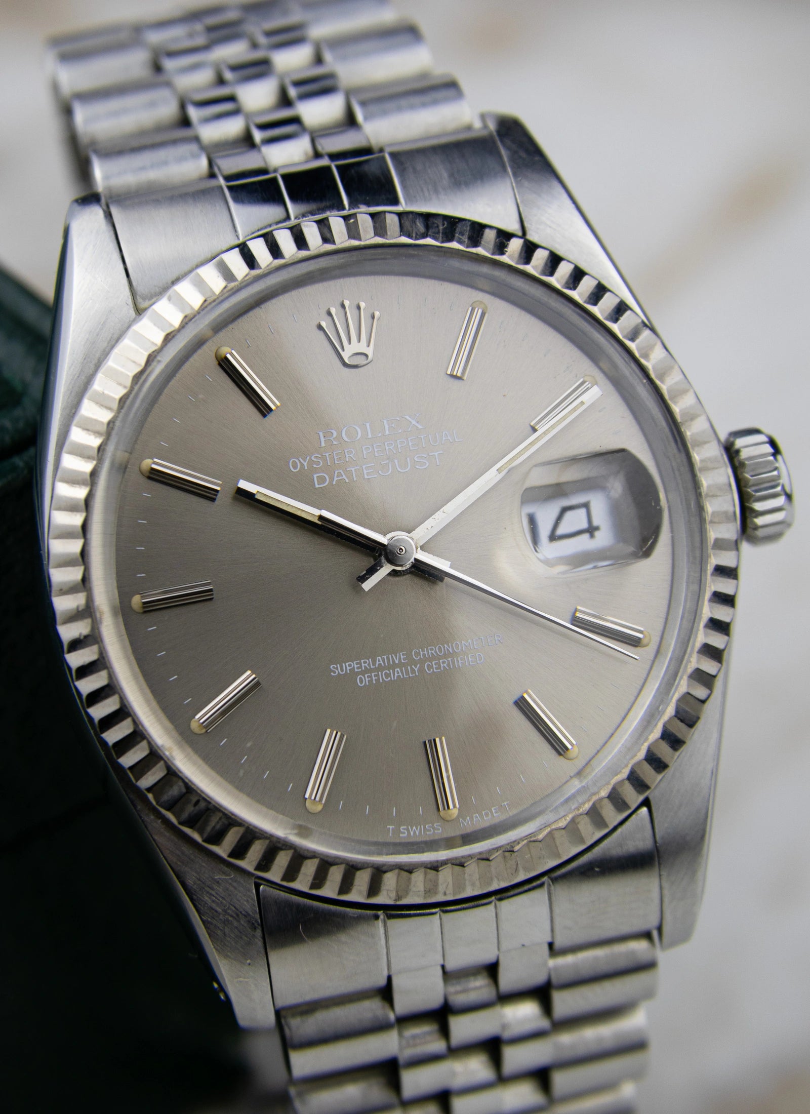 1984 Rolex Datejust 16014 Grey Ghost Dial