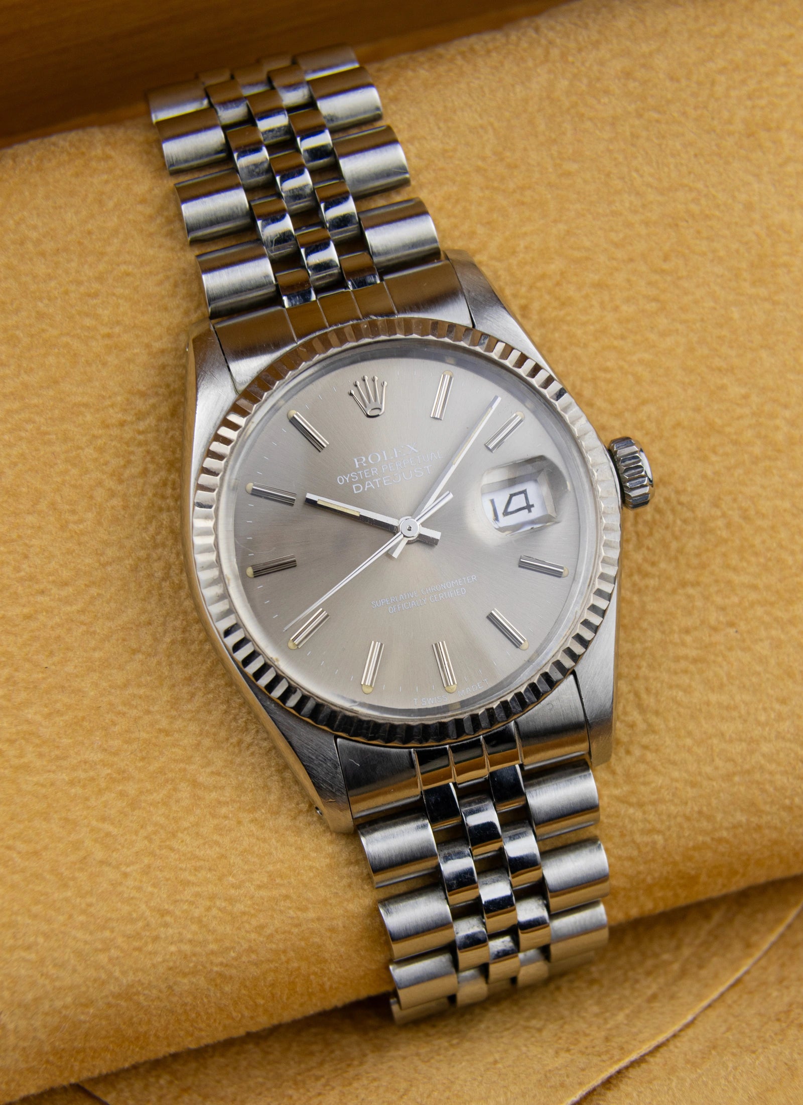 1984 Rolex Datejust 16014 Grey Ghost Dial