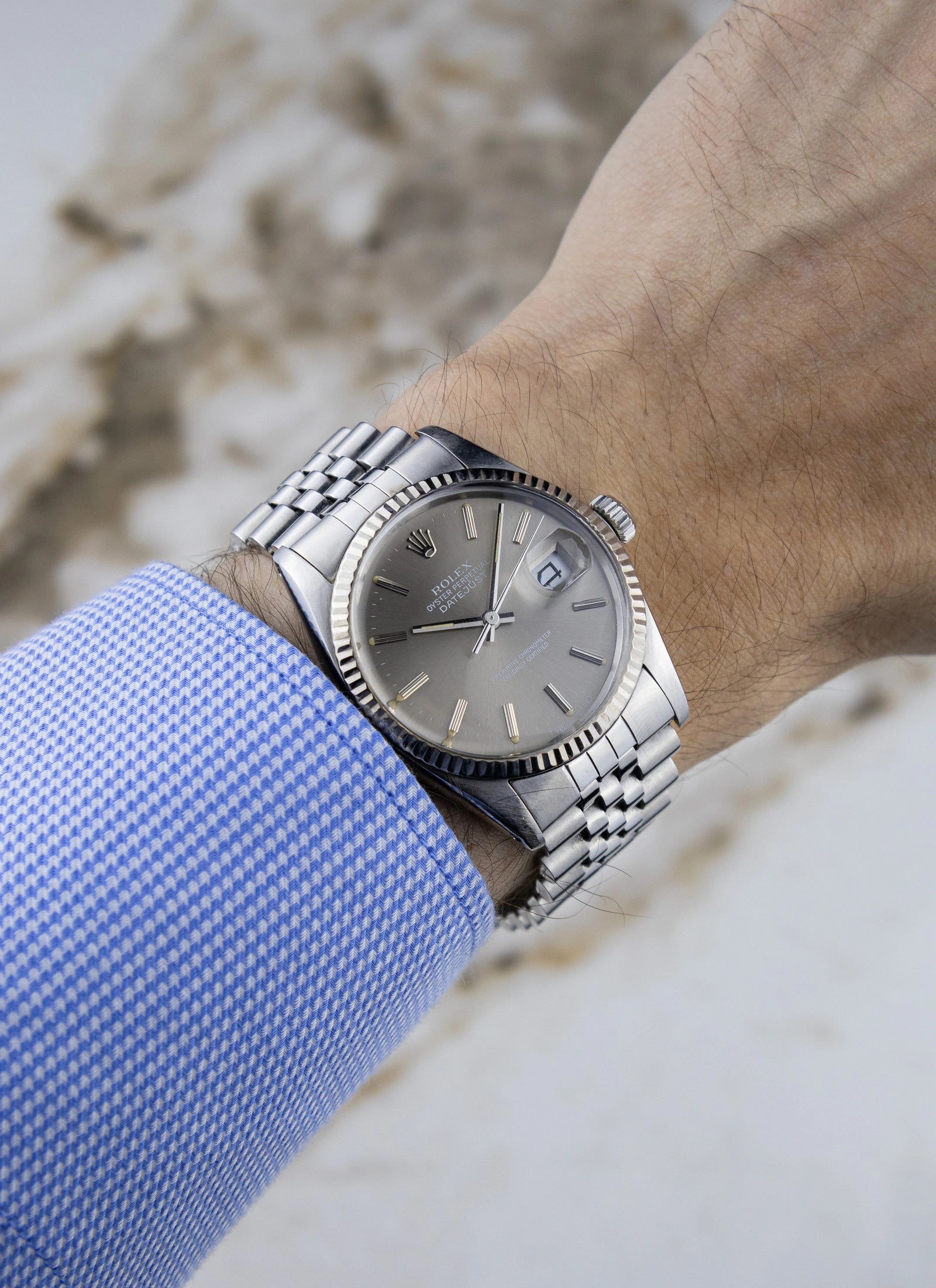 1984 Rolex Datejust 16014 Grey Ghost Dial