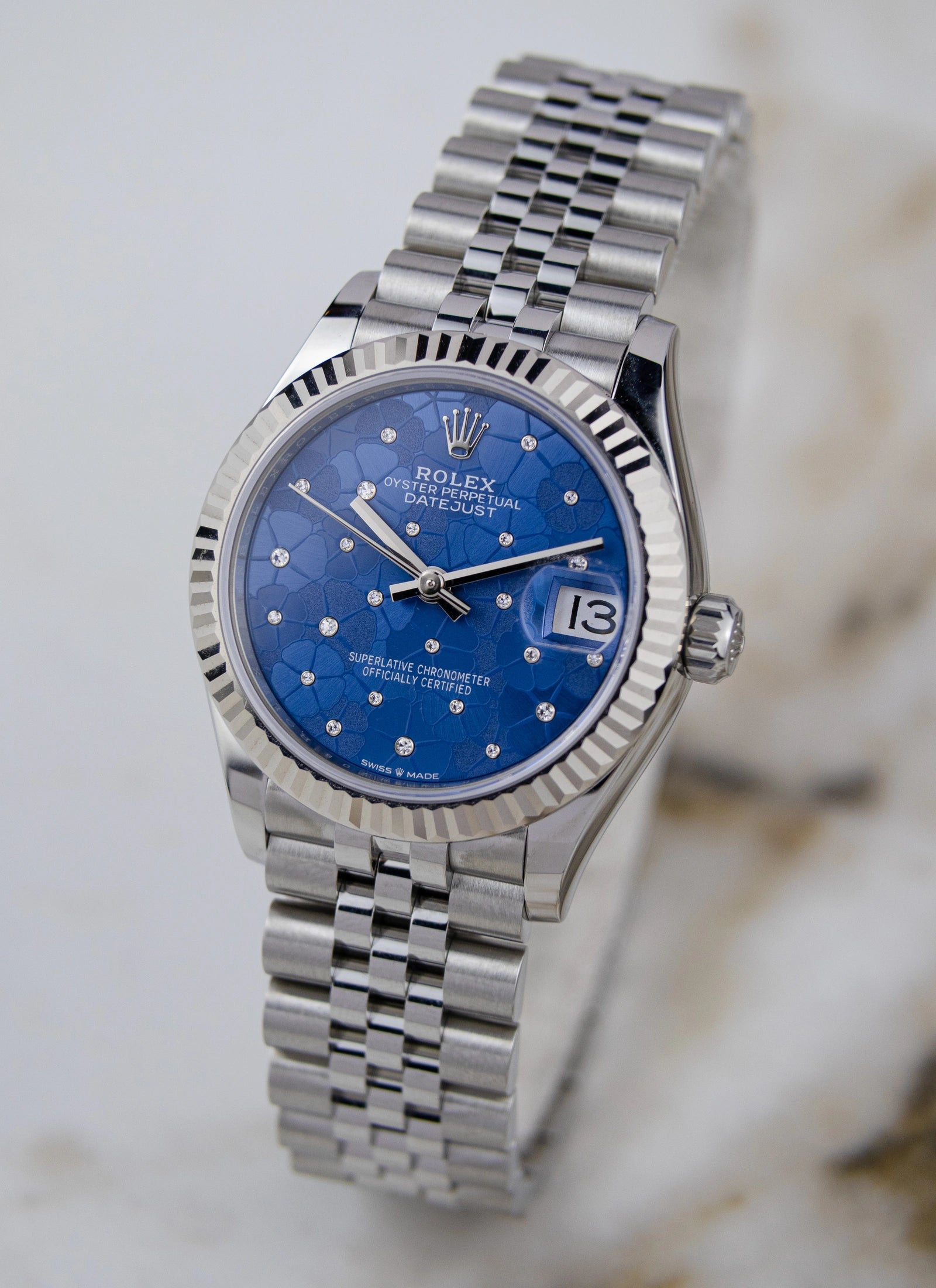 2024 Rolex Lady Datejust 31 Floral Motif Diamond Dial 278274 New