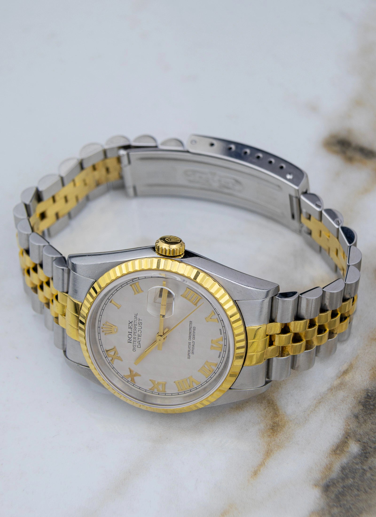 1999 Rolex Datejust 16233 Pyramid Dial Papers