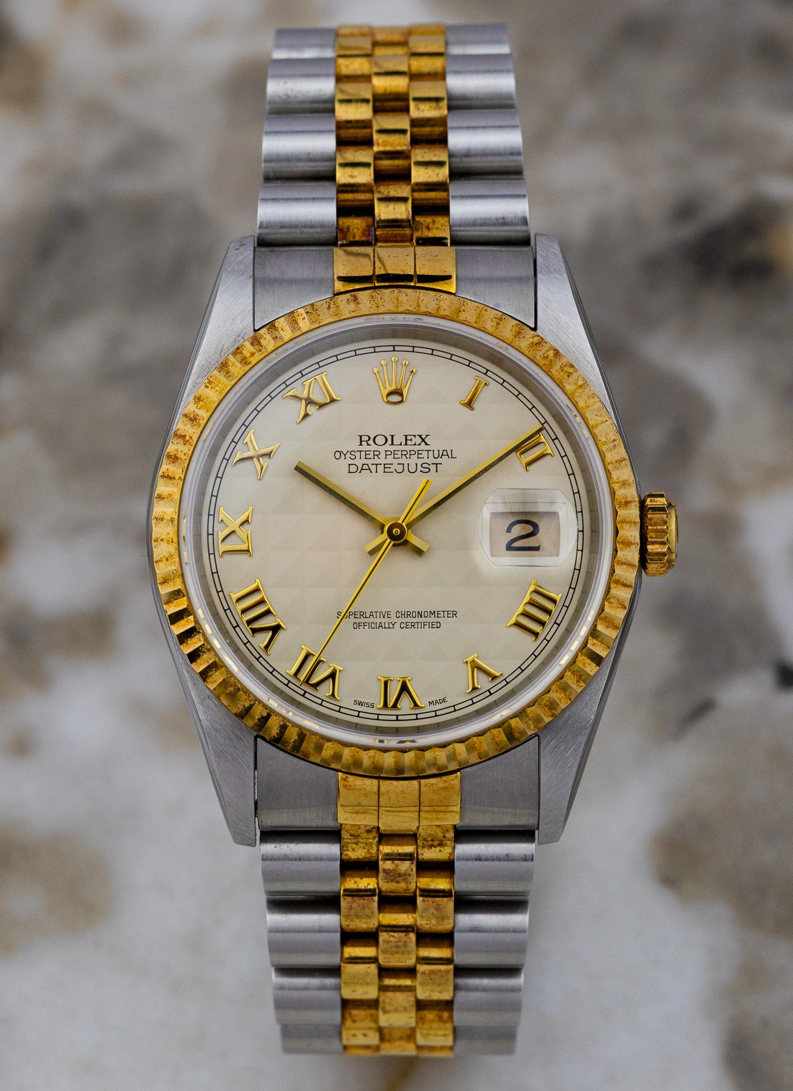 1995 Rolex Datejust Ref. 16233 Pyramid Dial