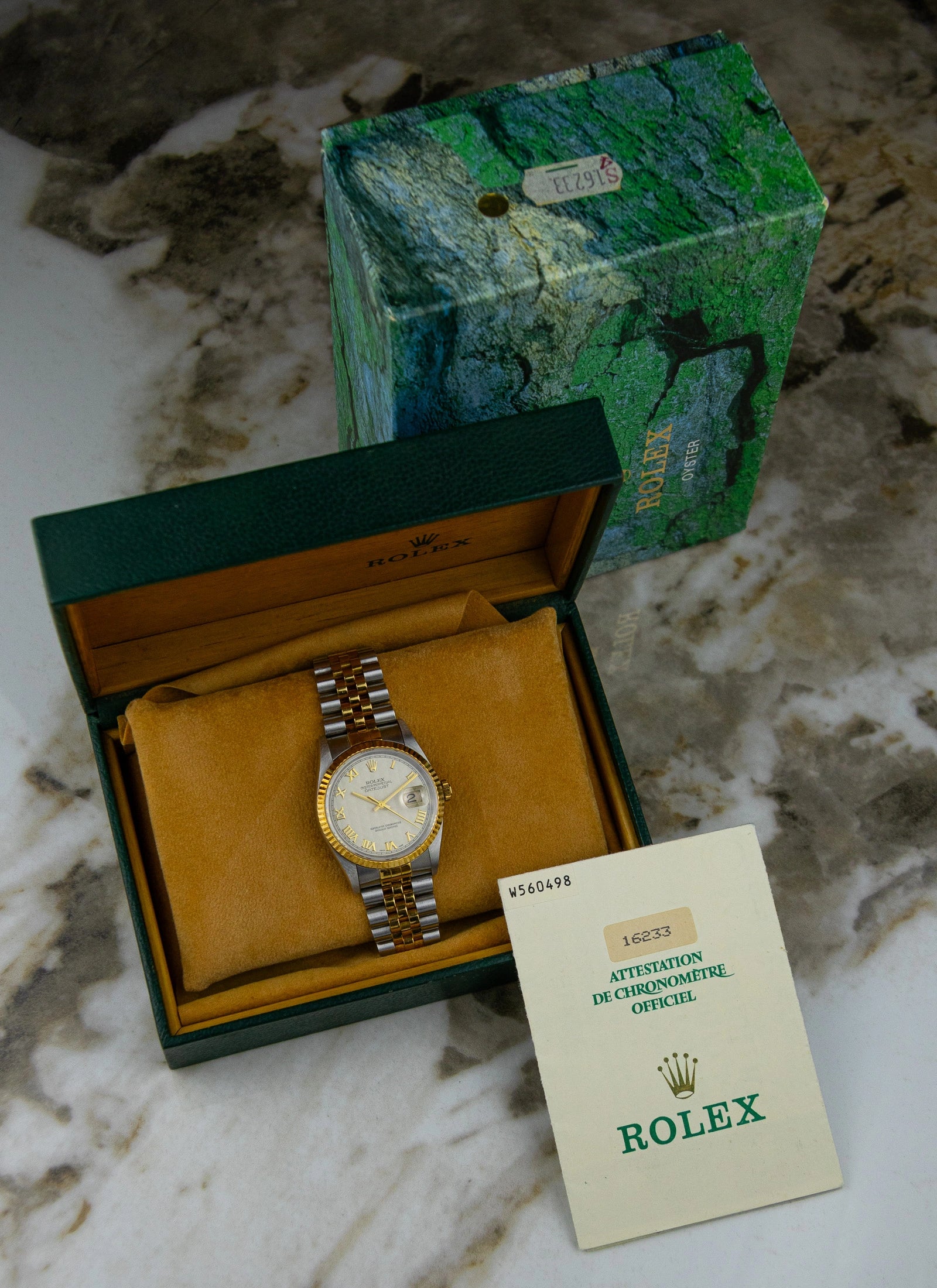 1995 Rolex Datejust Ref. 16233 Pyramid Dial